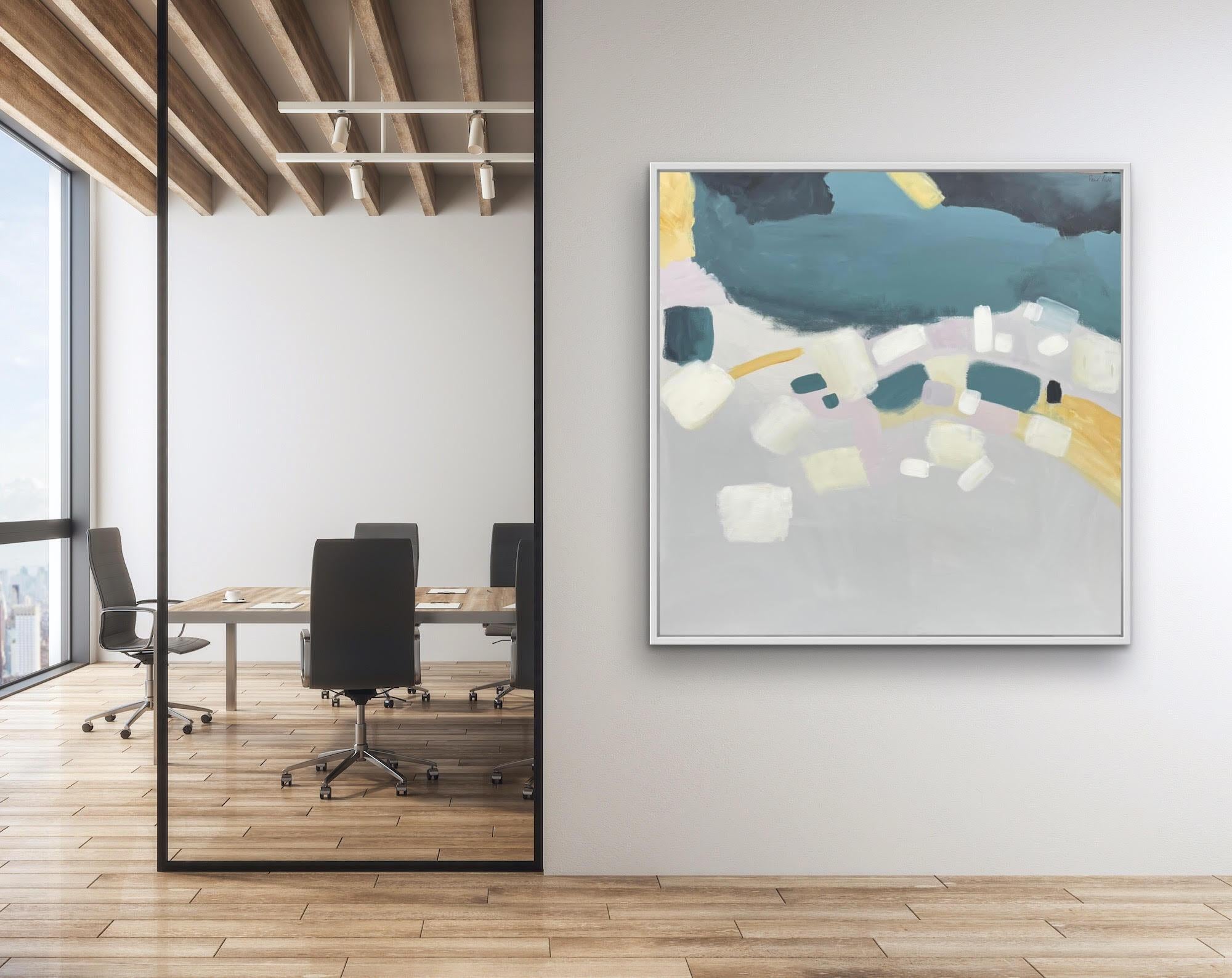 Coastal Reflections II, Fleur Park, Original painting, abstract, contemporary For Sale 5