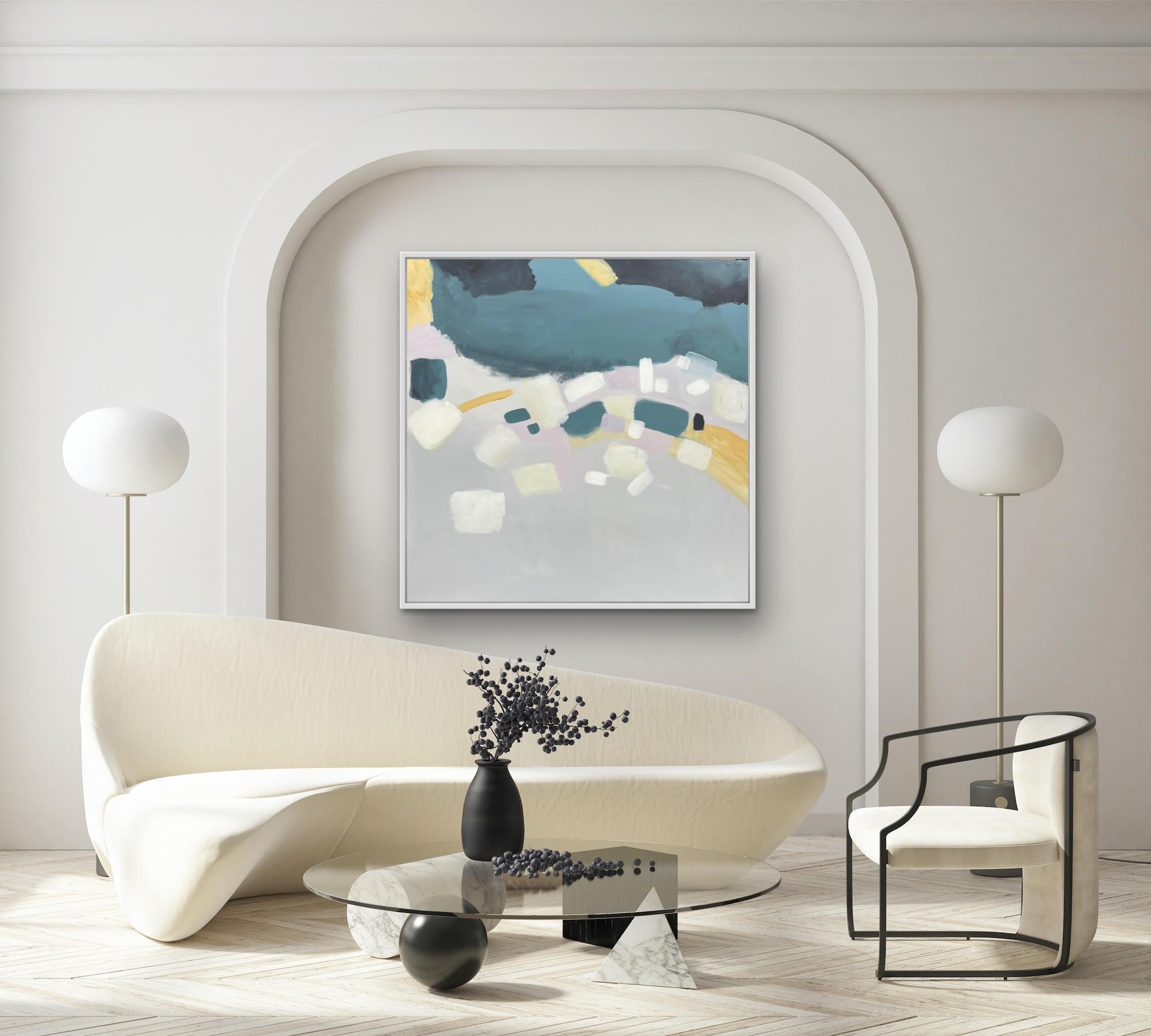 Coastal Reflections II, Fleur Park, Original painting, abstract, contemporary - Painting by Fleur Park 