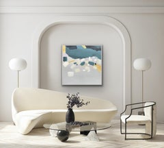 Coastal Reflections II, Fleur Park, Original painting, contemporary abstract art