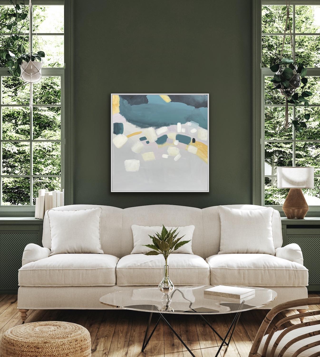 Coastal Reflections II, Fleur Park, Original painting, contemporary abstract art For Sale 3