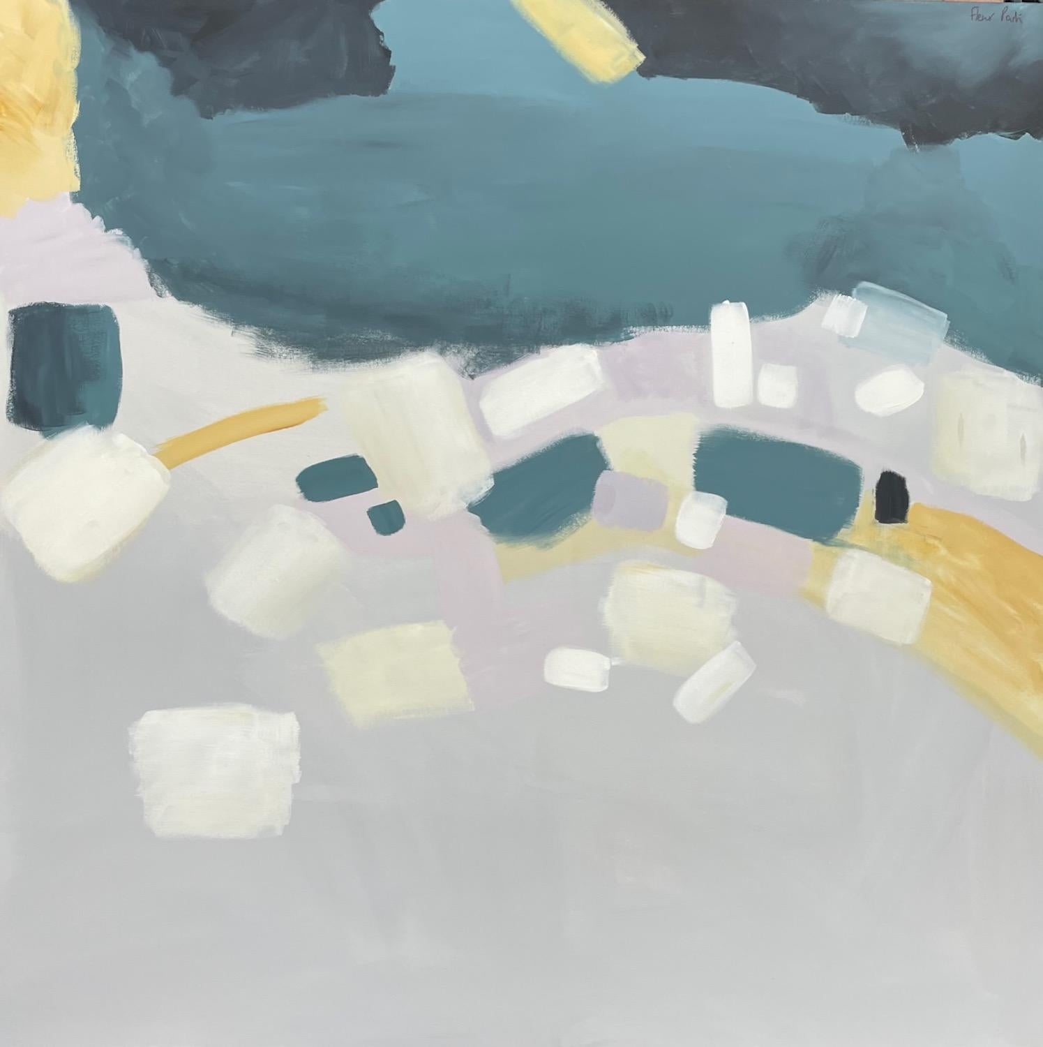 Landscape Painting di Fleur Park  - Riflessi costieri II, Fleur Park, Quadro originale, arte astratta contemporanea