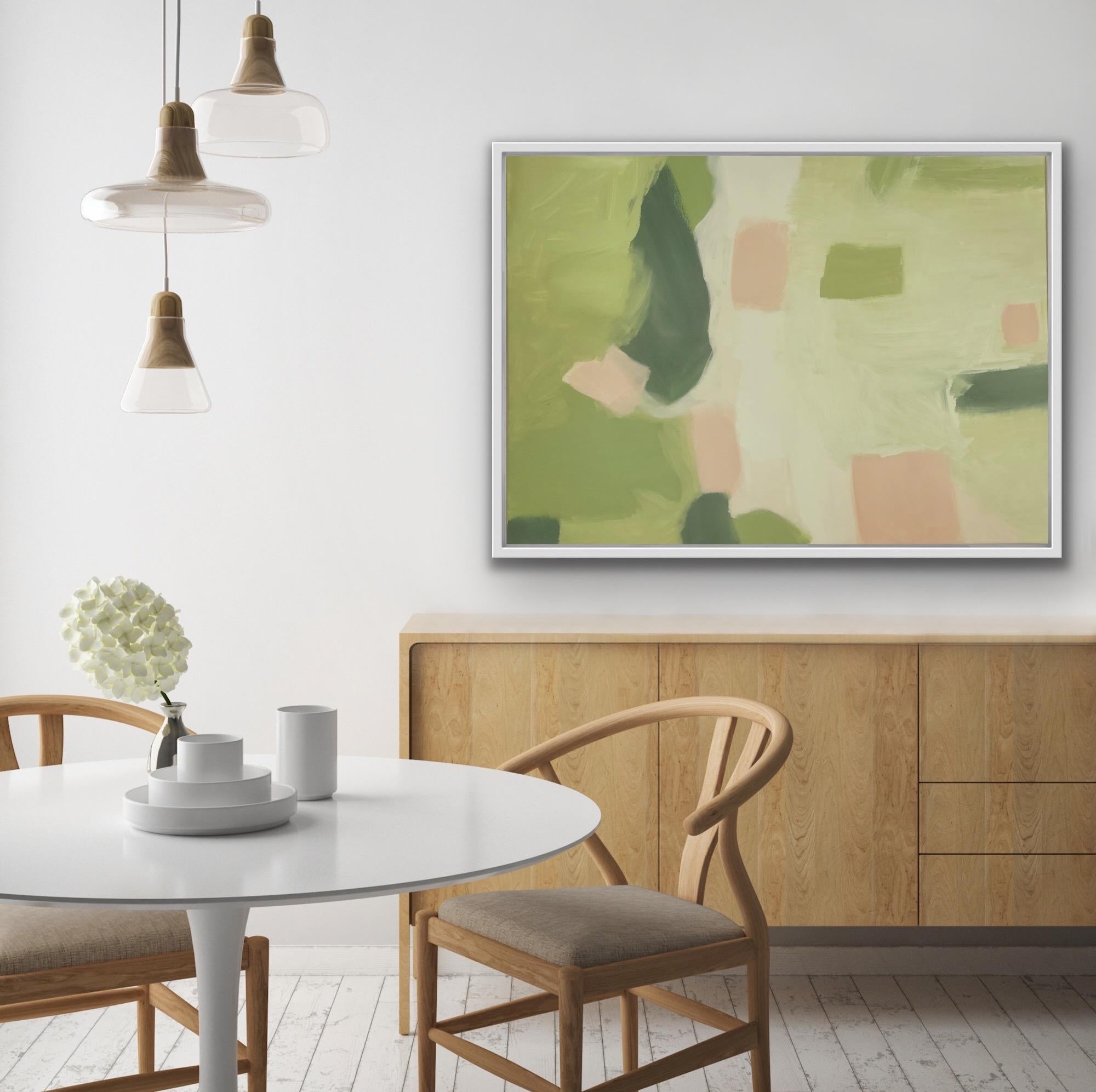 La ciudad crece by Fleur Parks, Arte abstracto, Pintura original, Paisaje urbano en venta 3