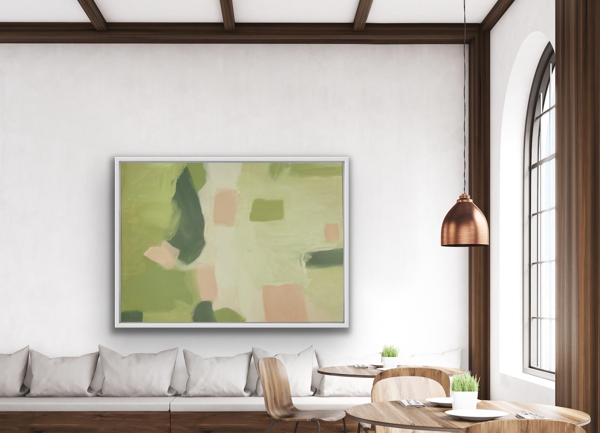 La ciudad crece by Fleur Parks, Arte abstracto, Pintura original, Paisaje urbano en venta 2