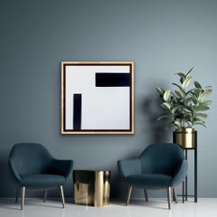 Black Series 2, Original painting, Abstract Landscape, Geometric