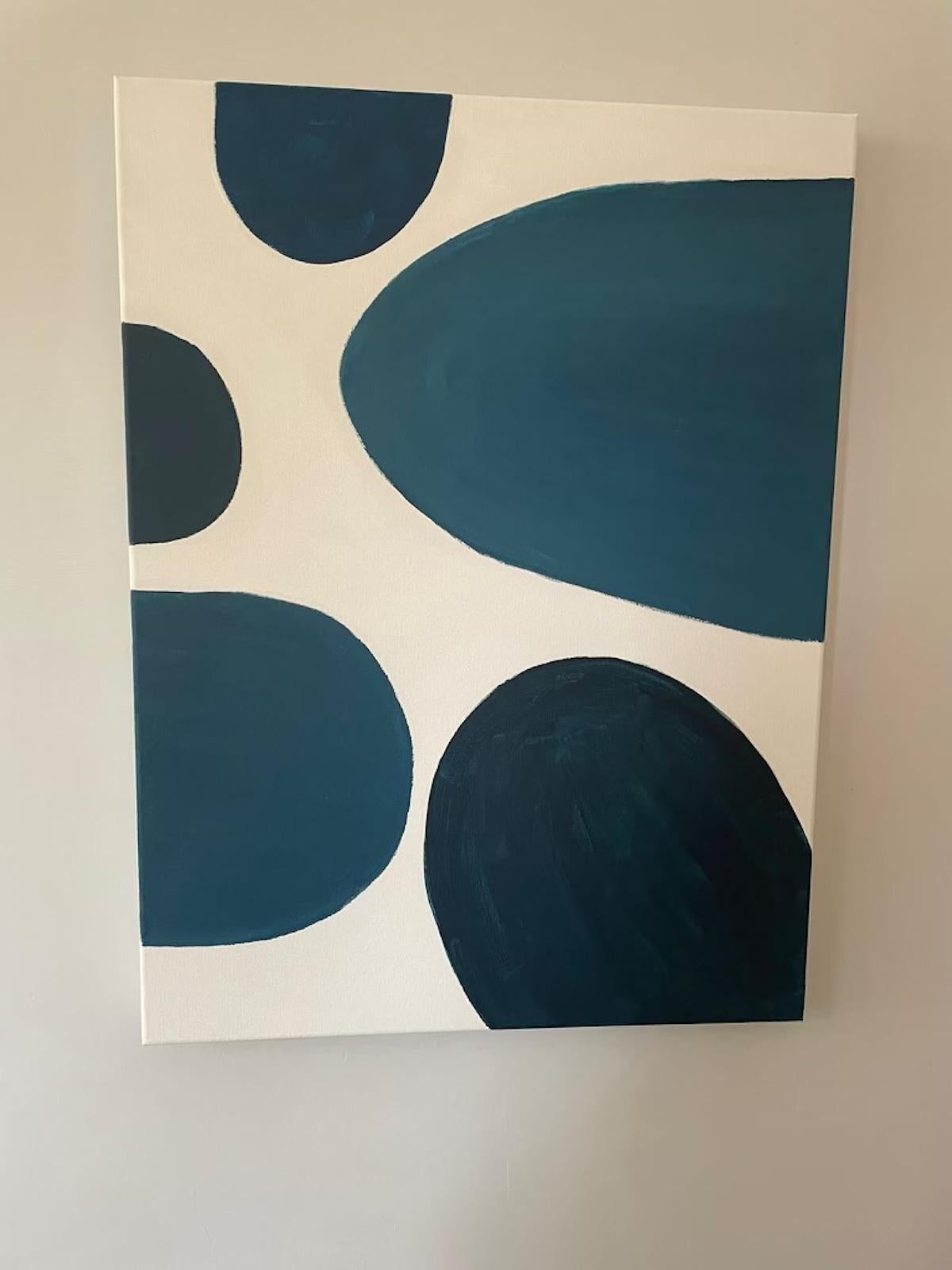 Blue Form 1 - Painting by Fleur park