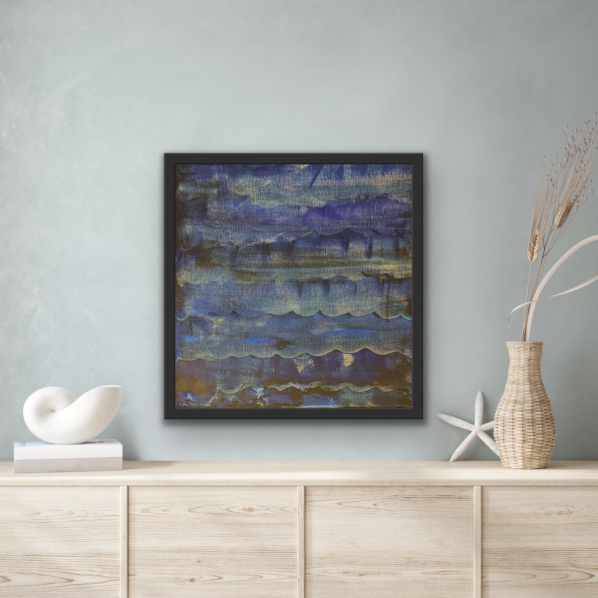 Coastal Breeze by Fleur Park, Abstract art, Contemporary painting, original art - Painting by Fleur park