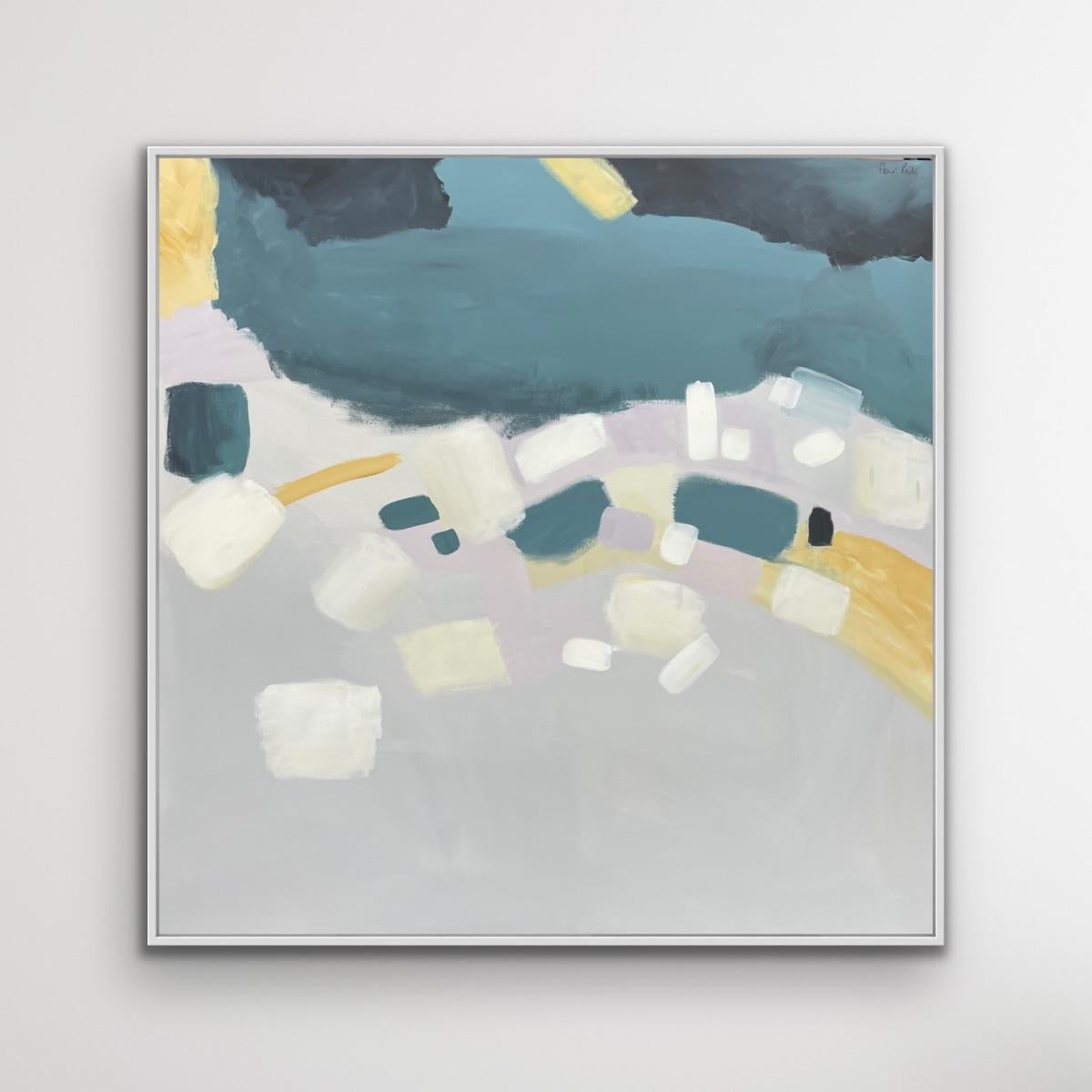 Dieses Diptychon enthält Pink Coastal Reflections und Coastal Reflections II. Dieses Diptychon zeichnet sich durch eine ausgefeilte Farbpalette und eine durchdachte Verwendung des negativen Raums in ihren Kompositionen aus. Fleur Parks Kunst ist