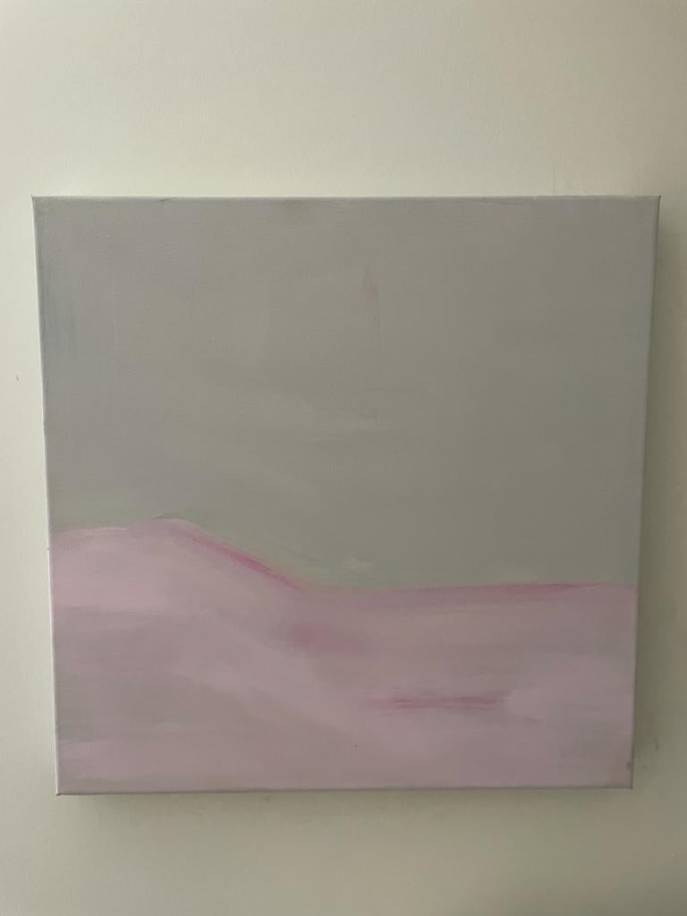 Dittico Crepuscolo e Campi Infiniti, Originale, Astratto, Arte rosa - Painting di Fleur park