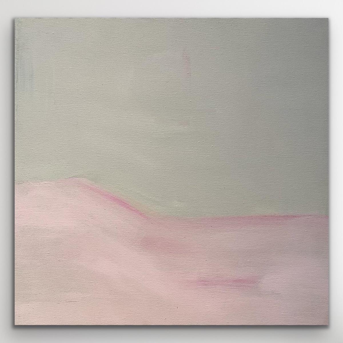 Dittico Crepuscolo e Campi Infiniti, Originale, Astratto, Arte rosa - Painting Astrattismo geometrico di Fleur park