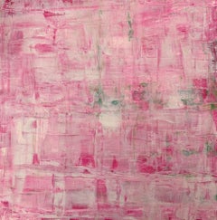 Pink Horizon with Acrylic on Canvas, Painting by Fleur Park
