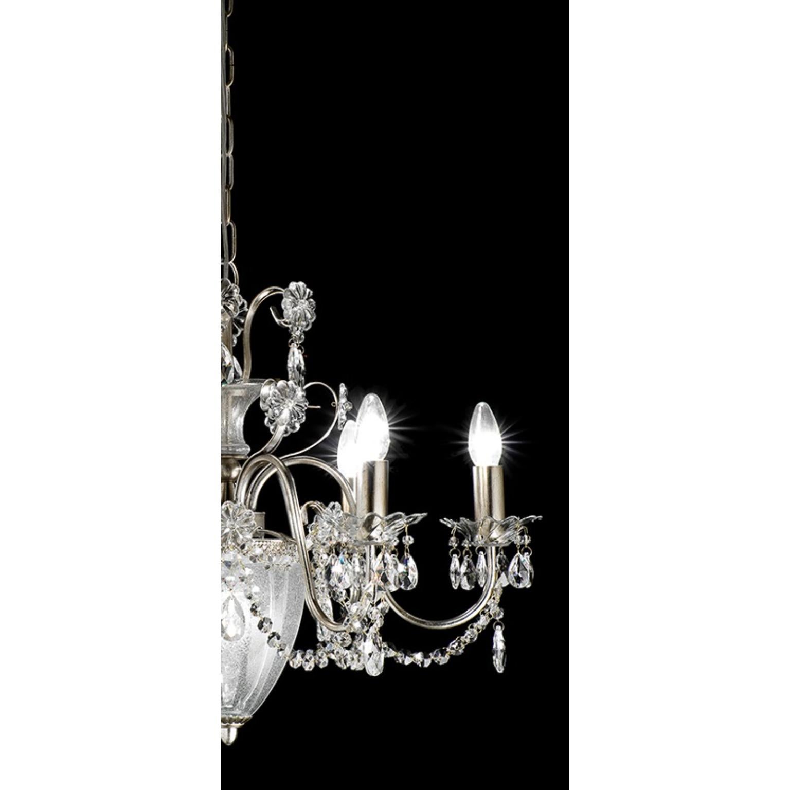 Fleur Rugiada 6, Kronleuchter von MM Lampadari (Postmoderne) im Angebot