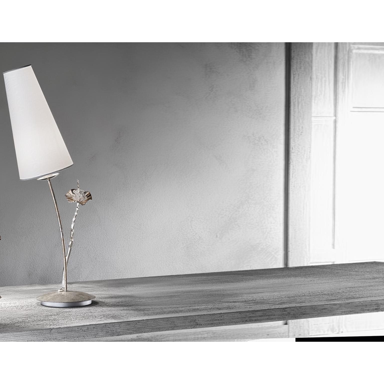 Fleur Stello Lamp by MM Lampadari
Dimensions: D 24 x W 24 x H 77 cm. 
Materials: Metal and fabric.

All our lamps can be wired according to each country. If sold to the USA it will be wired for the USA for instance. Please contact us.

An ancient