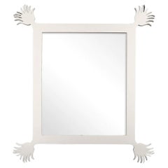 Fleur Tall Mirror in White Dove