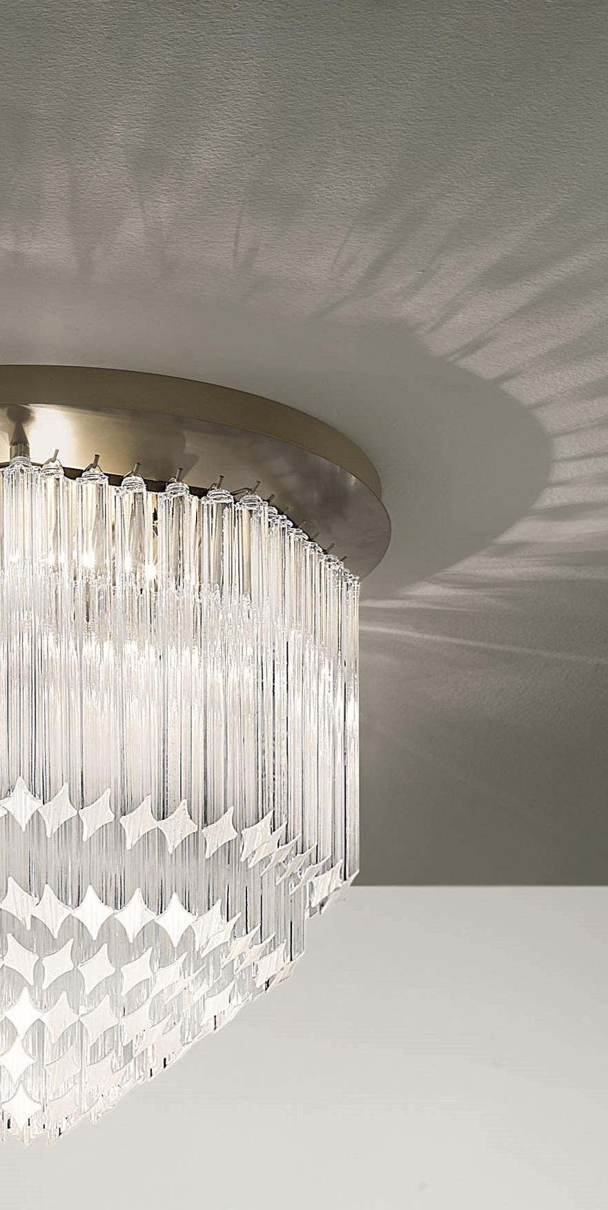 Post-Modern Fleur Topazio Ceiling Lamp by MM Lampadari For Sale