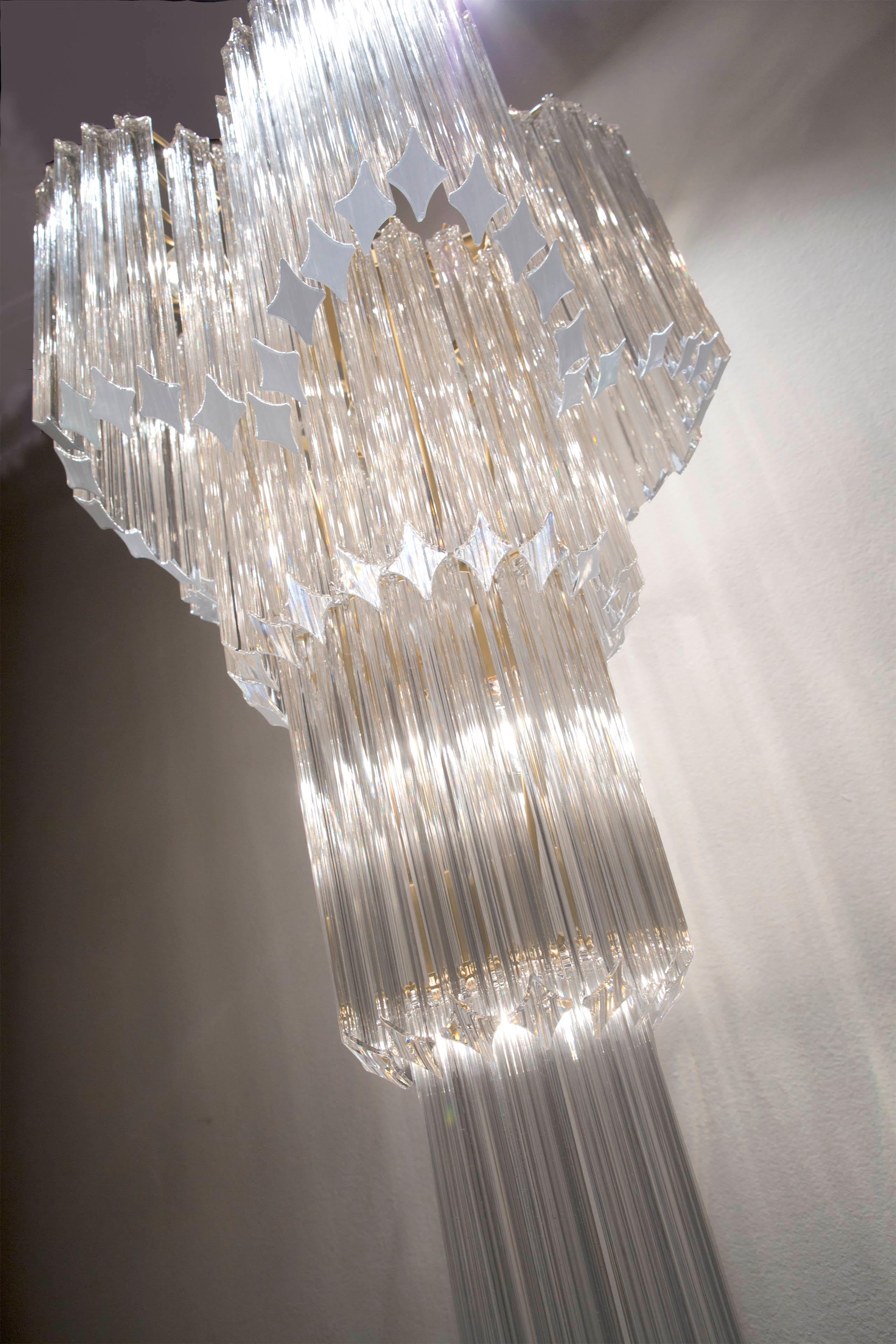 Italiano Lampadario Fleur Topazio di MM Lampadari in vendita