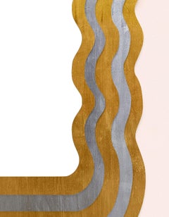 Fleur Wave Mirror in Black