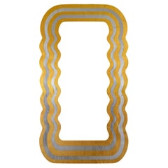 Fleur Wave Mirror in Silver / Gold