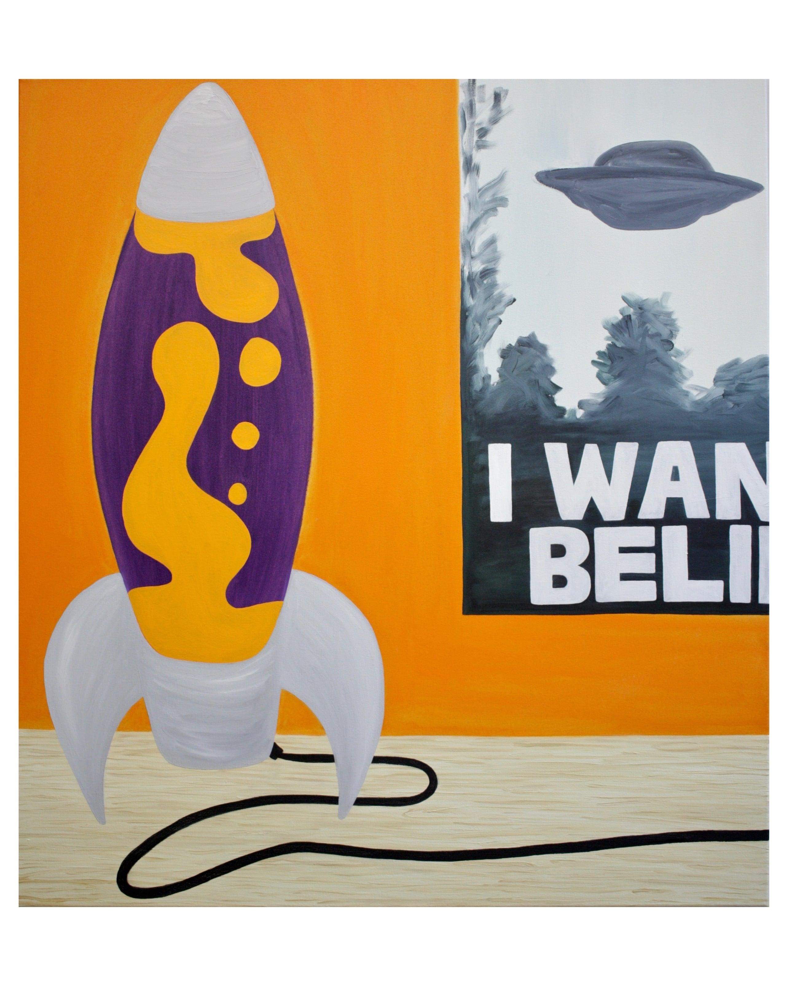 I Want to Believe  - Painting by Fleur Yearsley