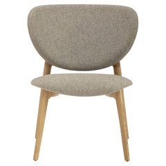 Fleuron 203 Gray & Natural Ash Lounge Chair by Constance Guisset