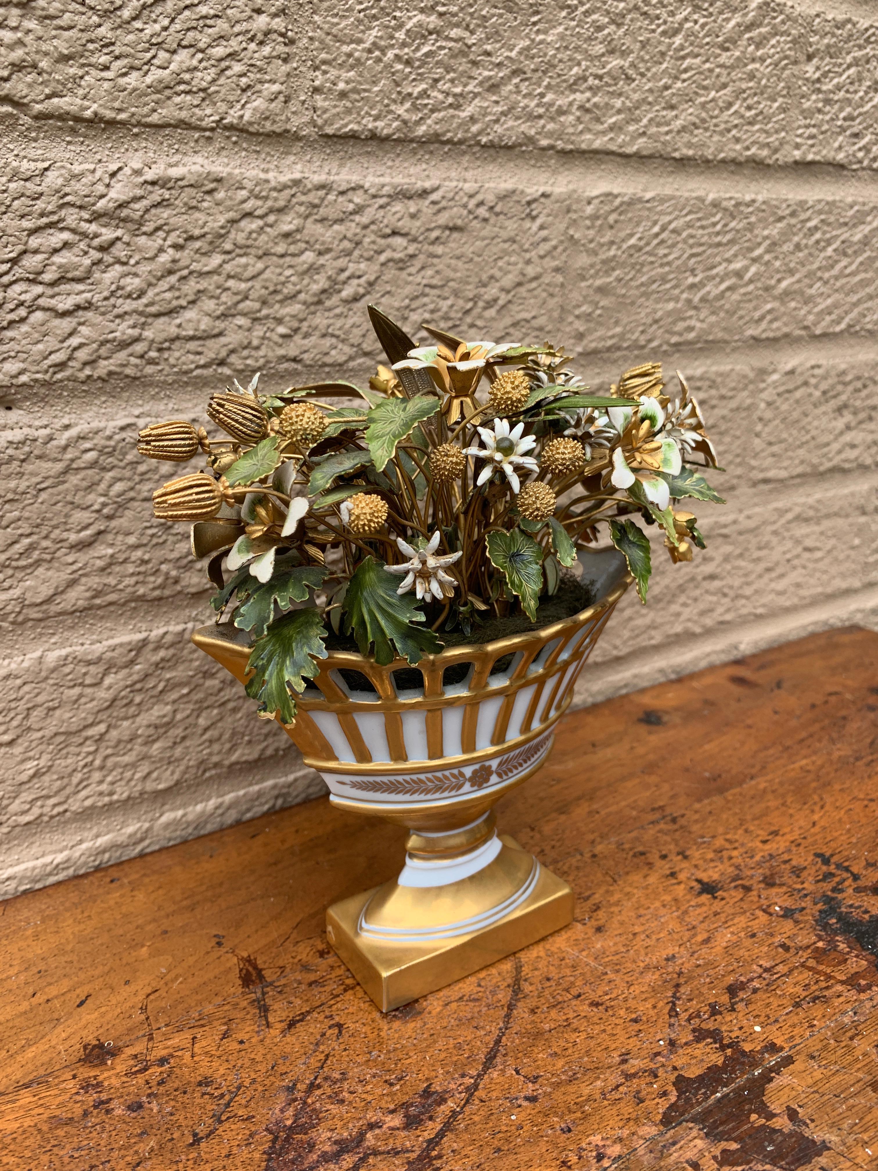 Portuguese Fleurs Des Siècles Enamel Flower Bouquet by Jane Hutcheson for Gorham For Sale