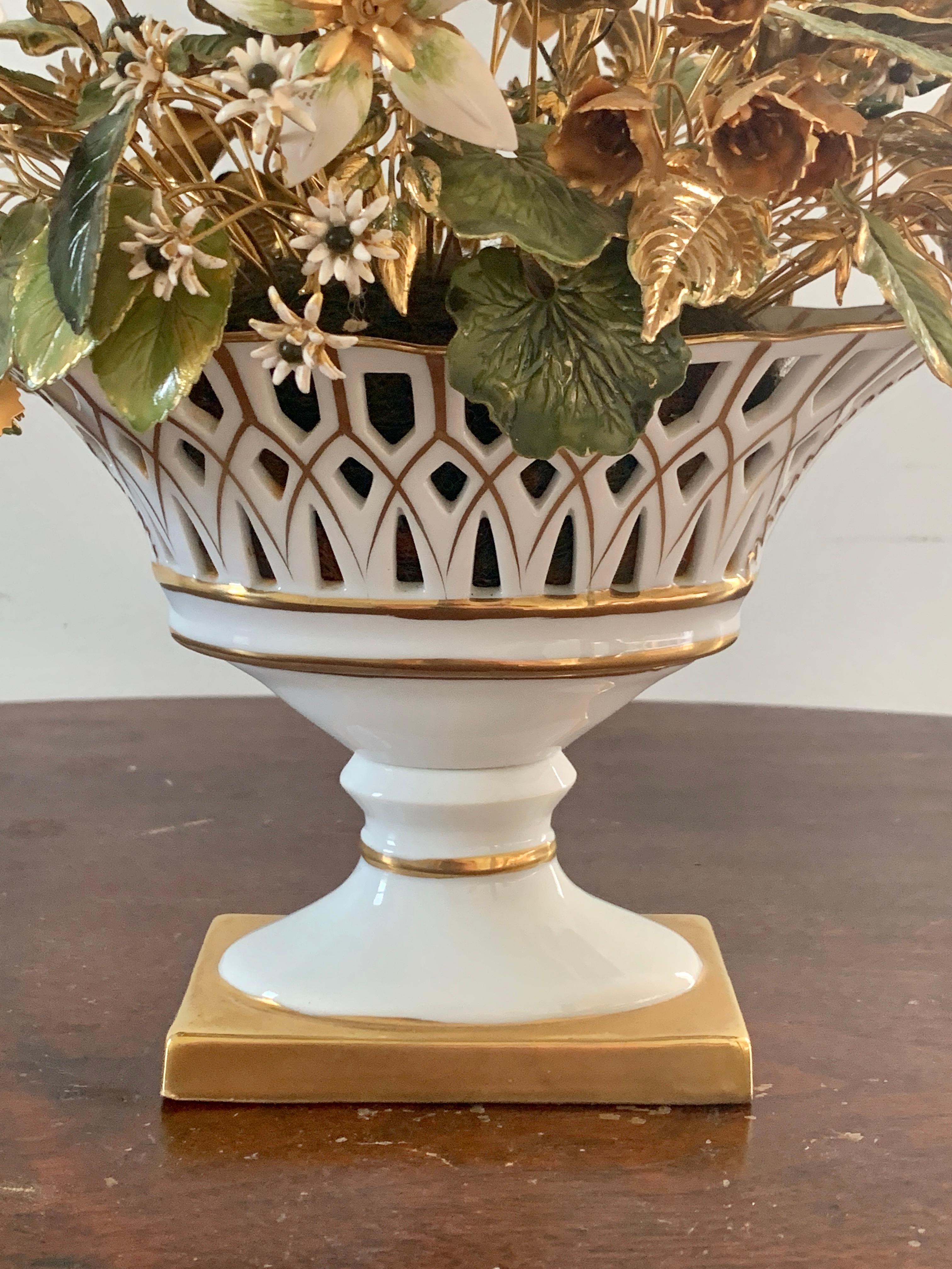 French Provincial Fleurs Des Siècles Enamel Flower Bouquet by Jane Hutcheson for Gorham