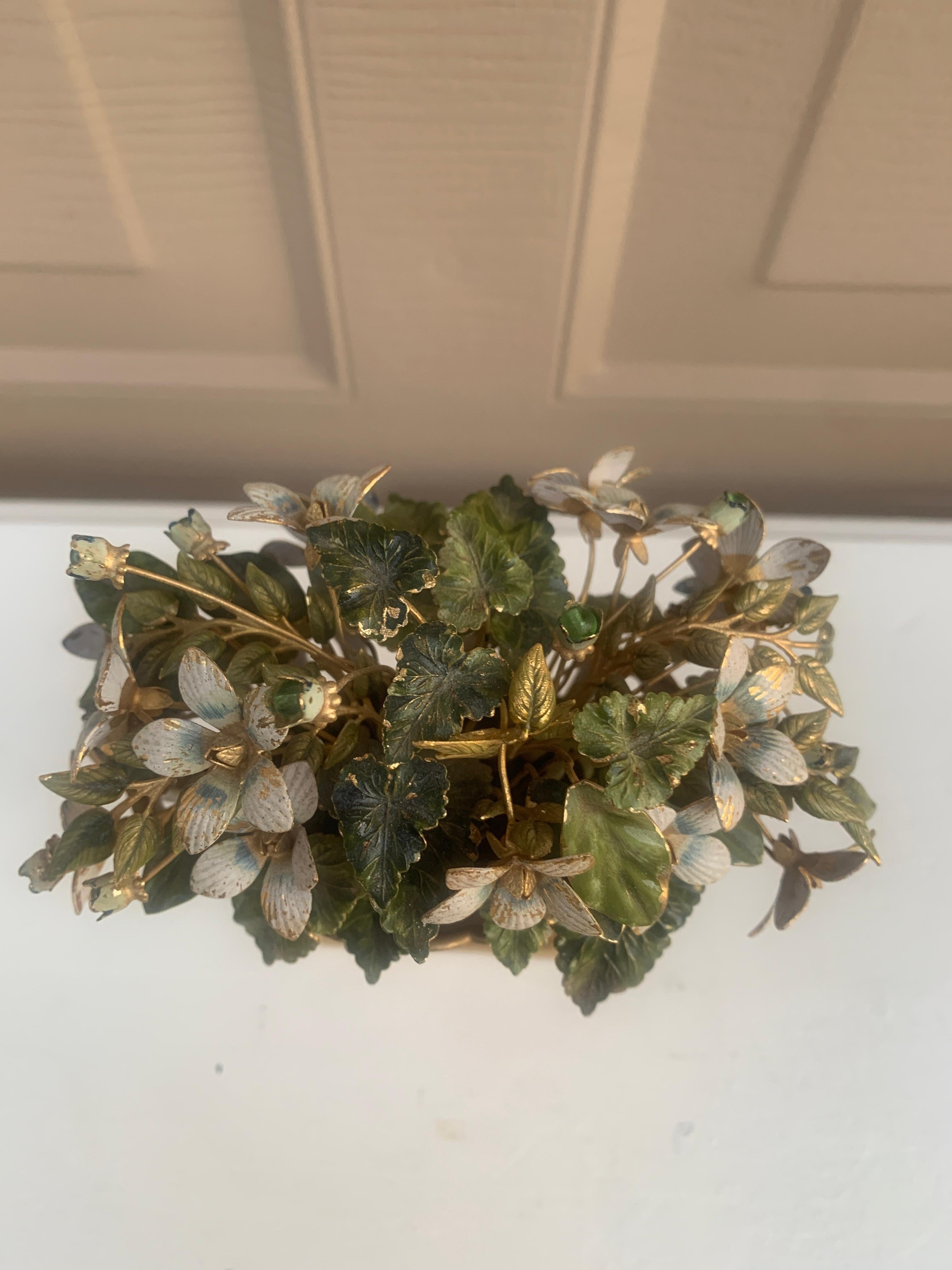 Bouquet de fleurs en émail Fleurs Des Siècles par Jane Hutcheson pour Gorham Bon état - En vente à Elkhart, IN