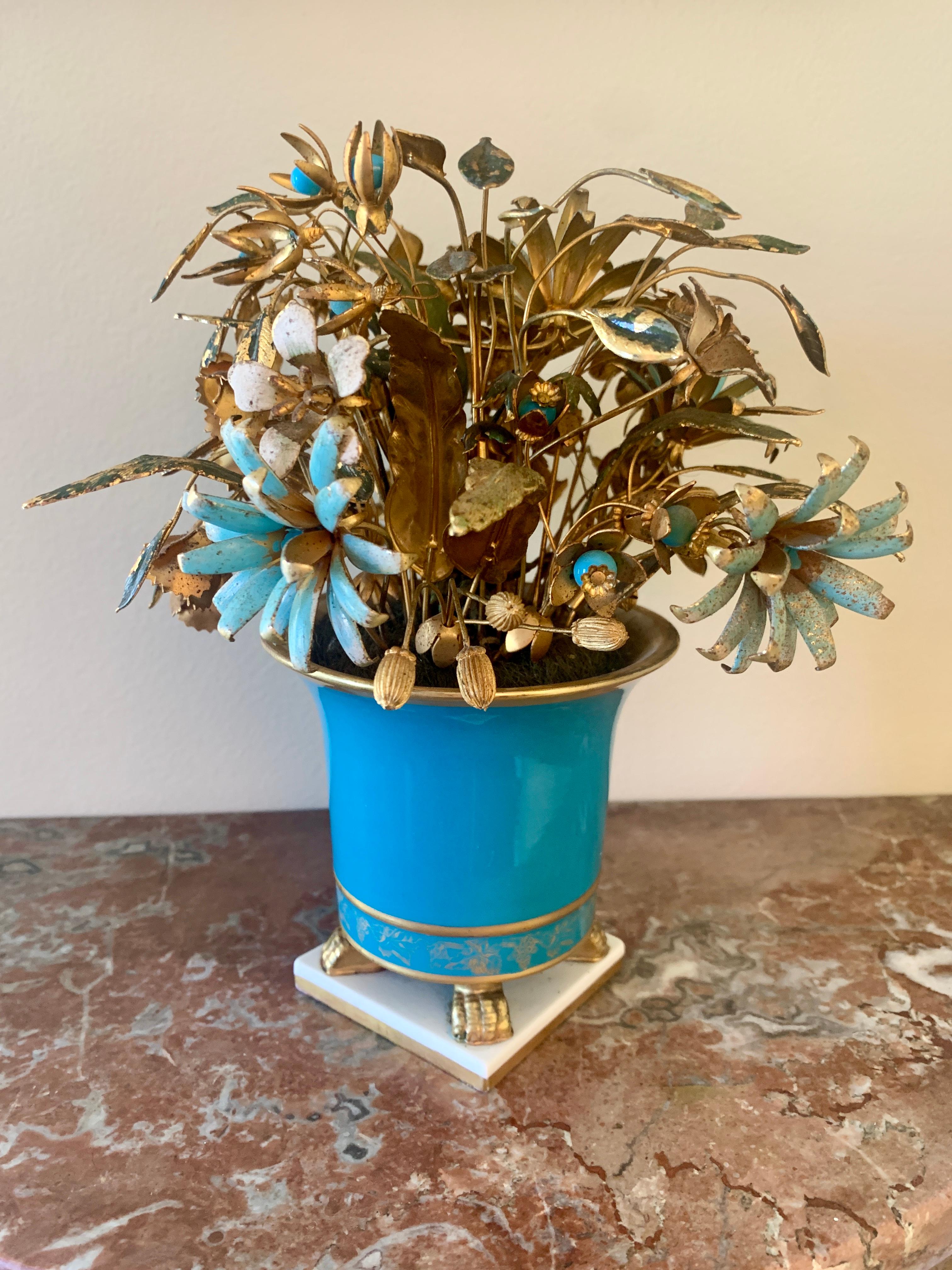 Fine XX secolo Bouquet di fiori smaltati Fleurs Des Siècles di Jane Hutcheson per Gorham in vendita