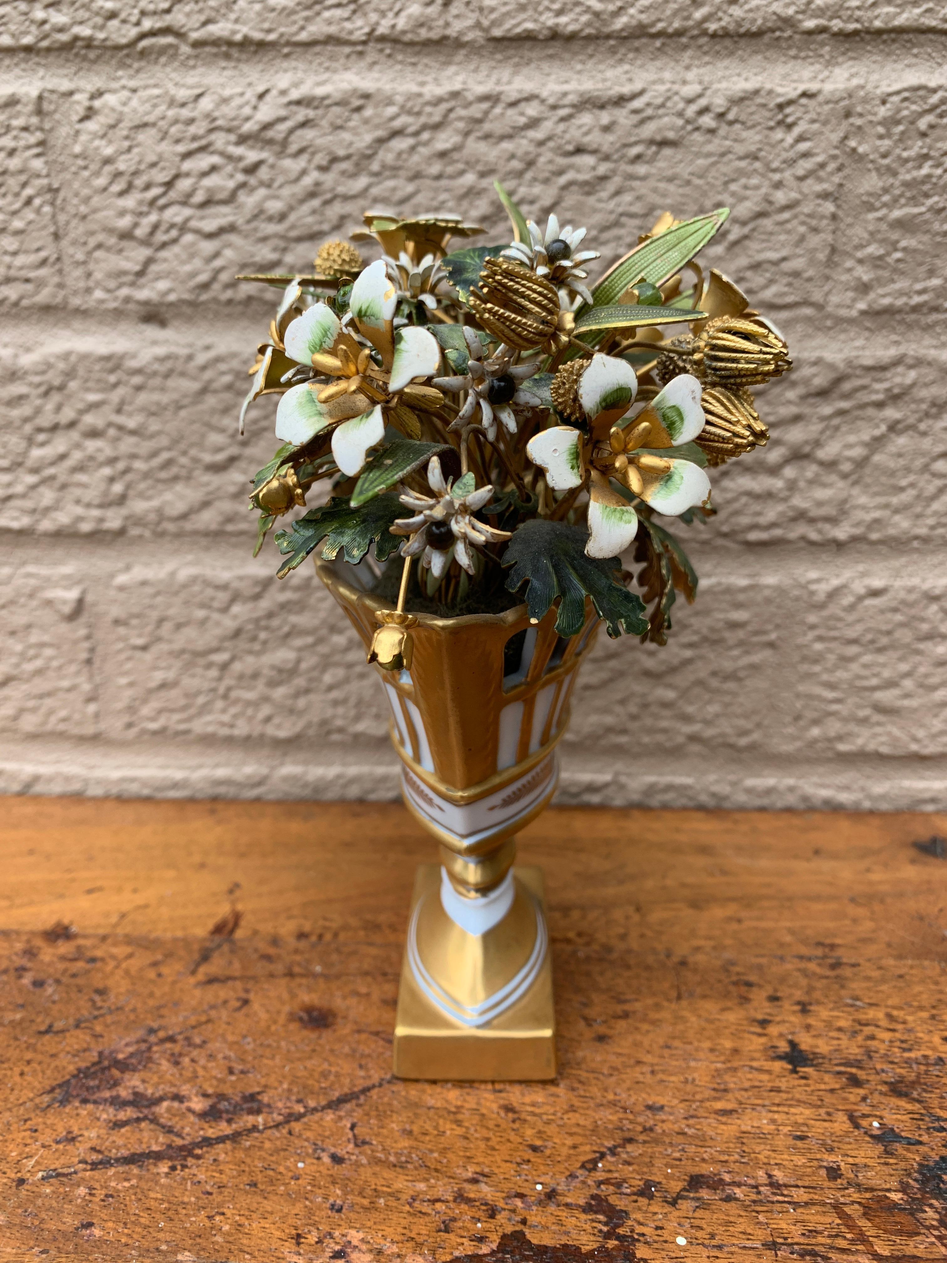 Late 20th Century Fleurs Des Siècles Enamel Flower Bouquet by Jane Hutcheson for Gorham For Sale