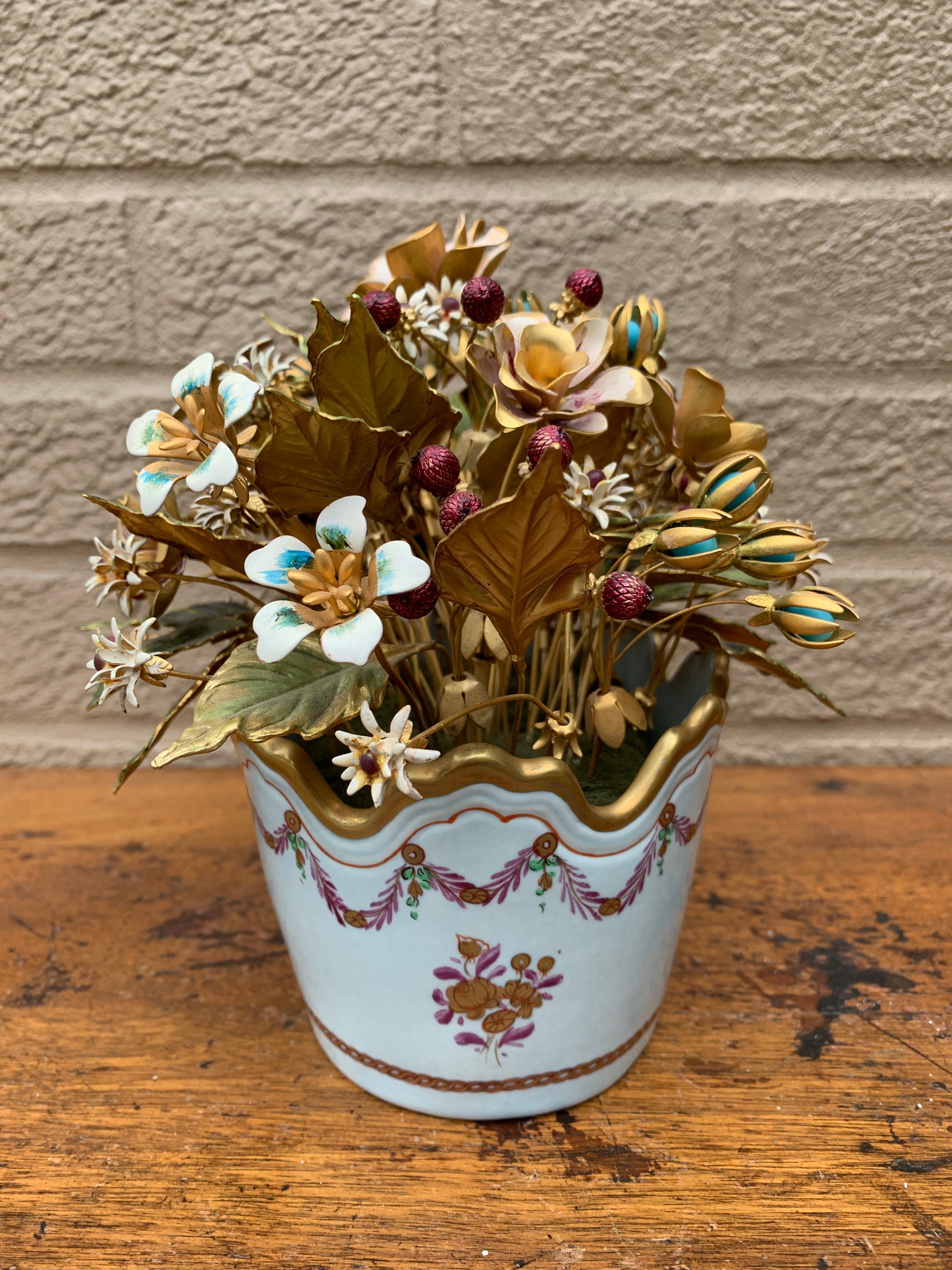 Bouquet di fiori smaltati Fleurs Des Siècles di Jane Hutcheson per Gorham in vendita 1