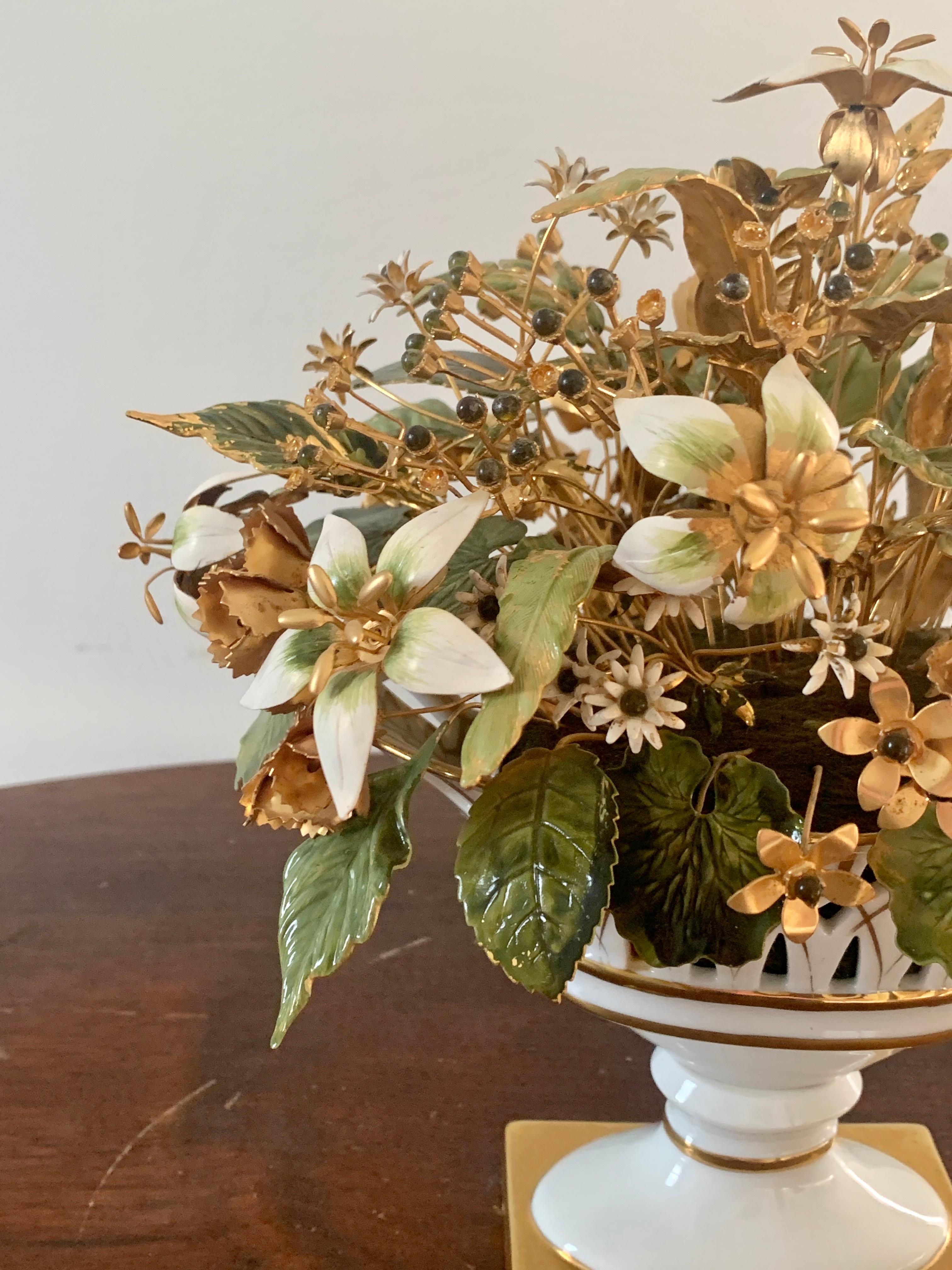 Fleurs Des Siècles Enamel Flower Bouquet by Jane Hutcheson for Gorham 2