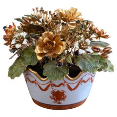 Fleurs Des Siècles Enamel Flower Bouquet by Vista Alegre for Mottahedeh