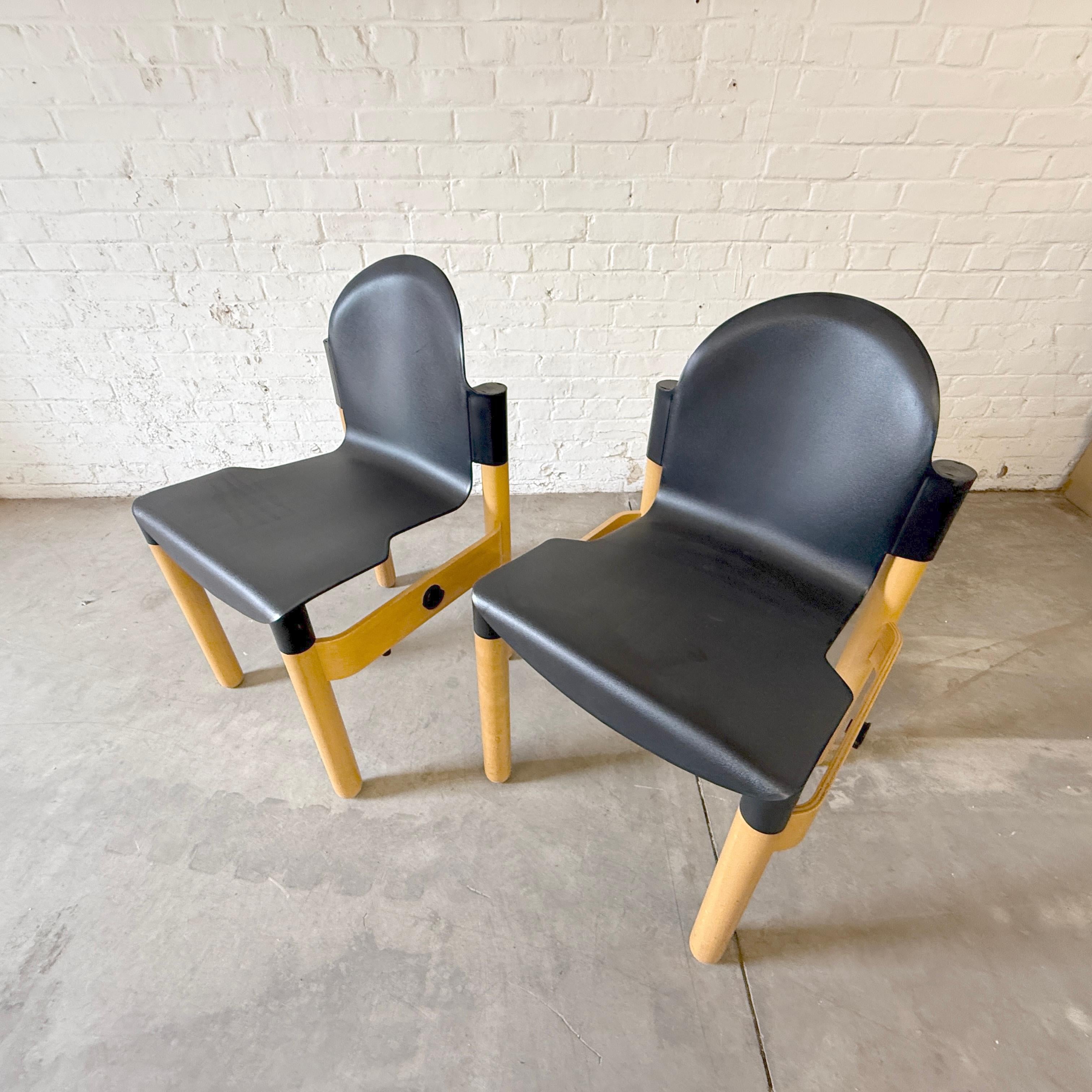 Sillas de comedor Flex 2000 de Gerd Lange para Thonet - Pareja Moderno de mediados de siglo en venta