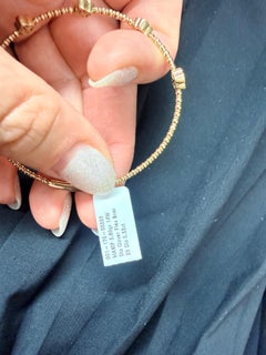 Flex diamond bangle bracelet 0.55ct 14KT yellow gold