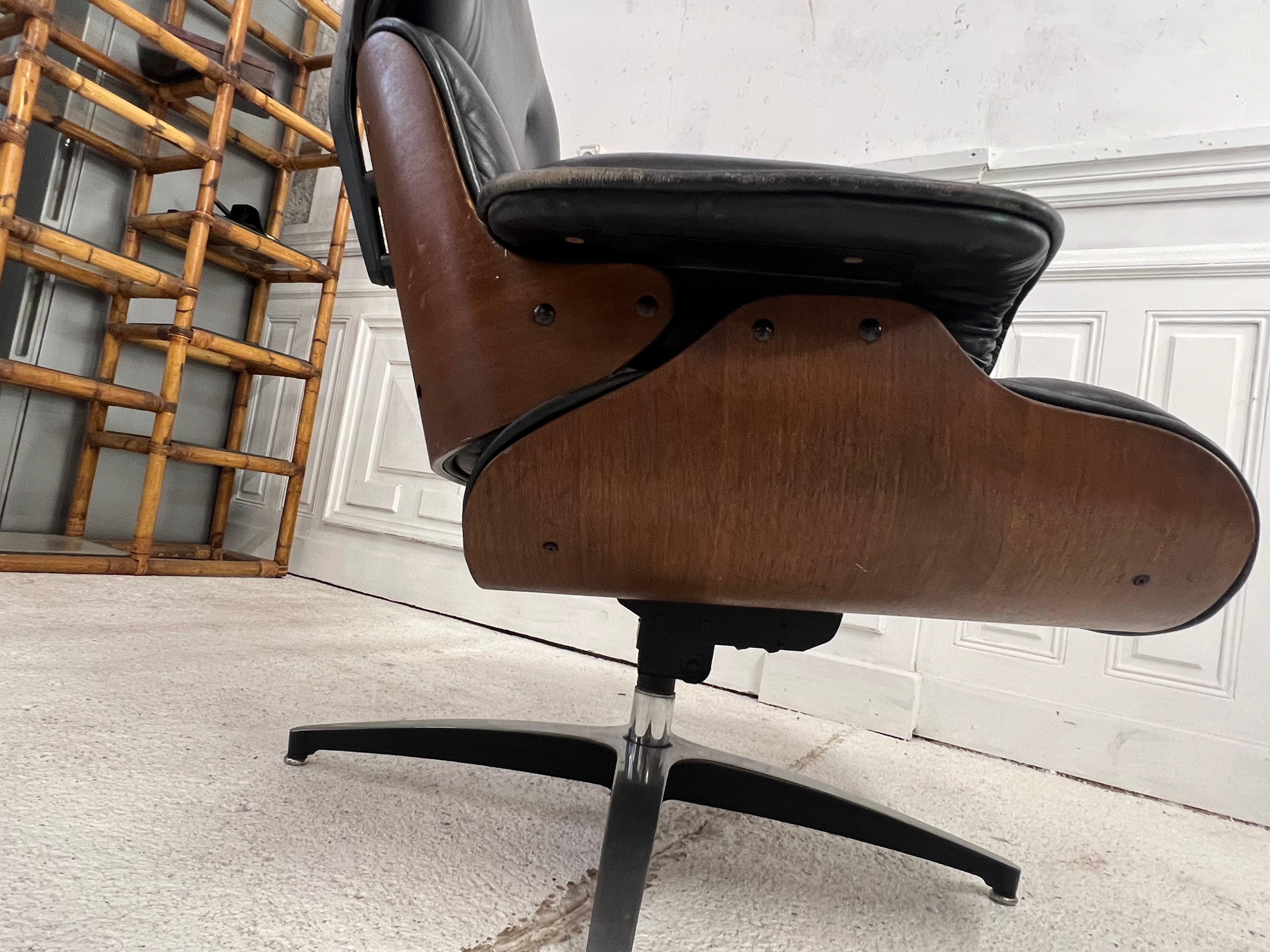 Flex Lounge Chair 1970 with Ottoman, France  2