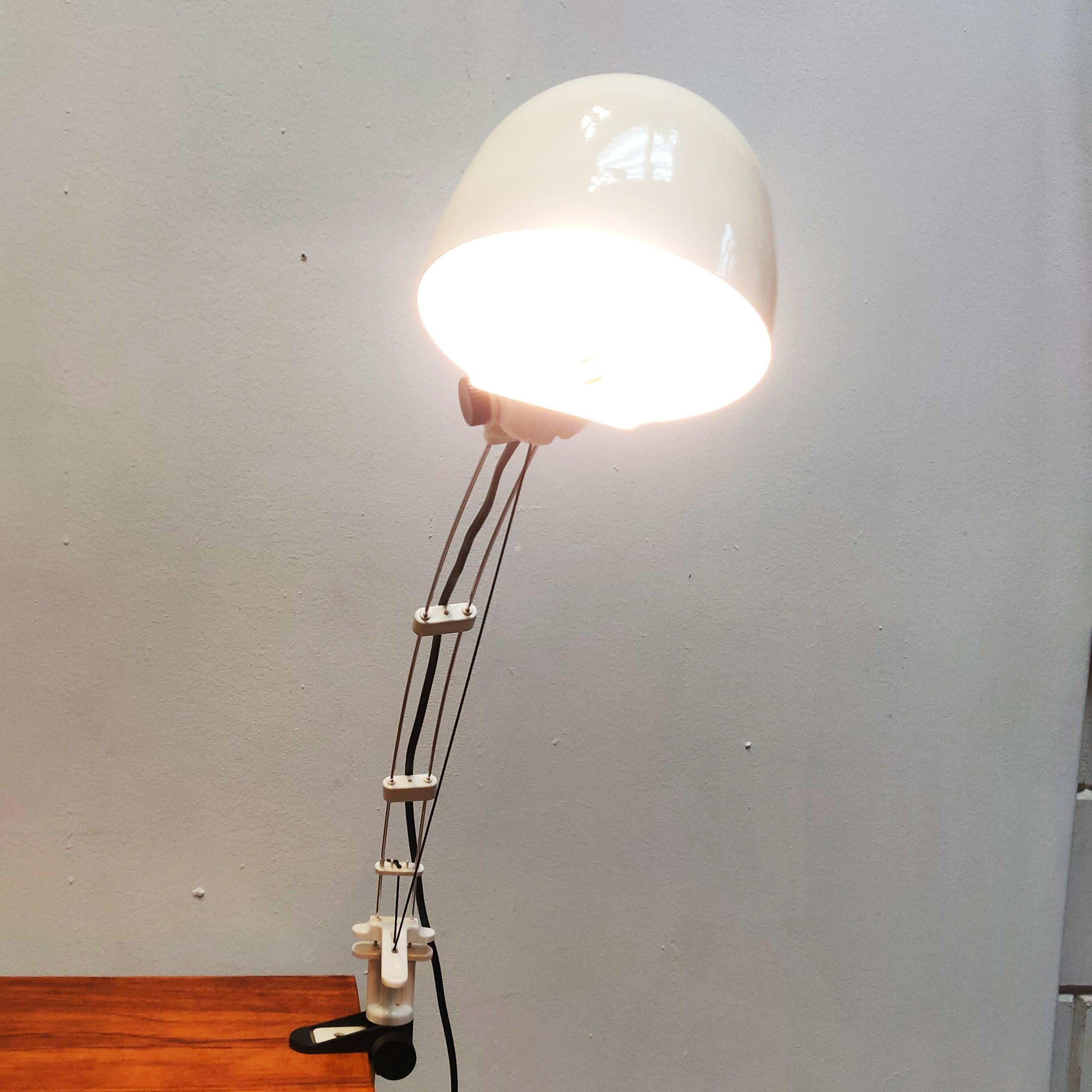 Lampe de bureau en fil métallique flexible, années 1970 Bon état - En vente à MIJDRECHT, NL