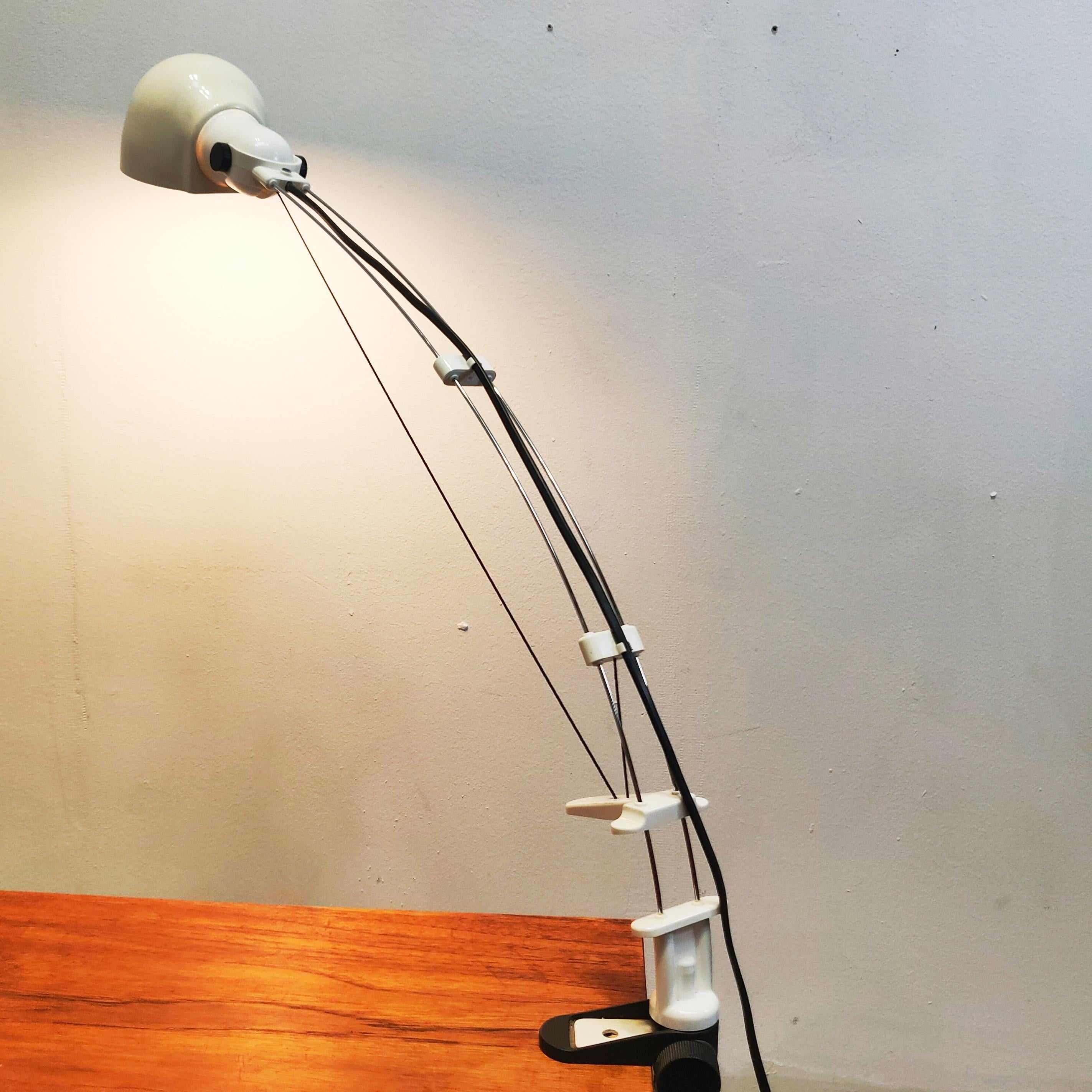 Fin du 20e siècle Lampe de bureau en fil métallique flexible, années 1970 en vente