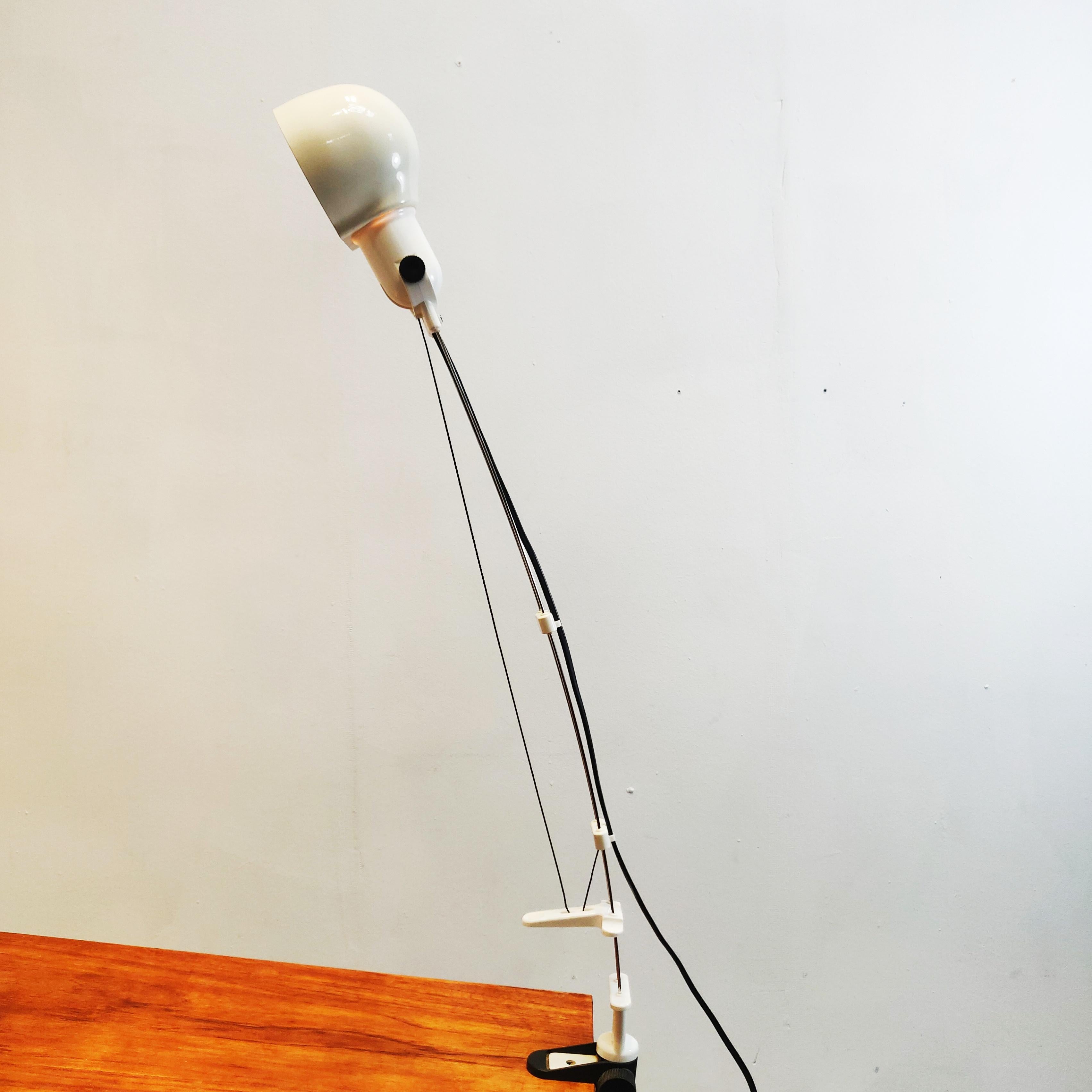 Métal Lampe de bureau en fil métallique flexible, années 1970 en vente