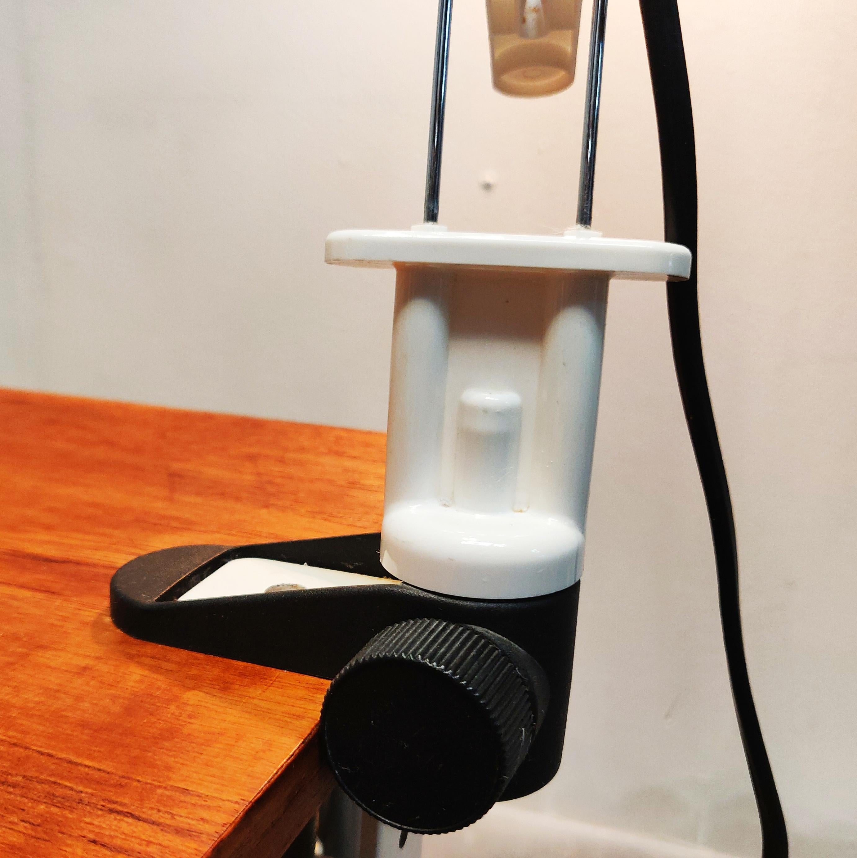 Lampe de bureau en fil métallique flexible, années 1970 en vente 2