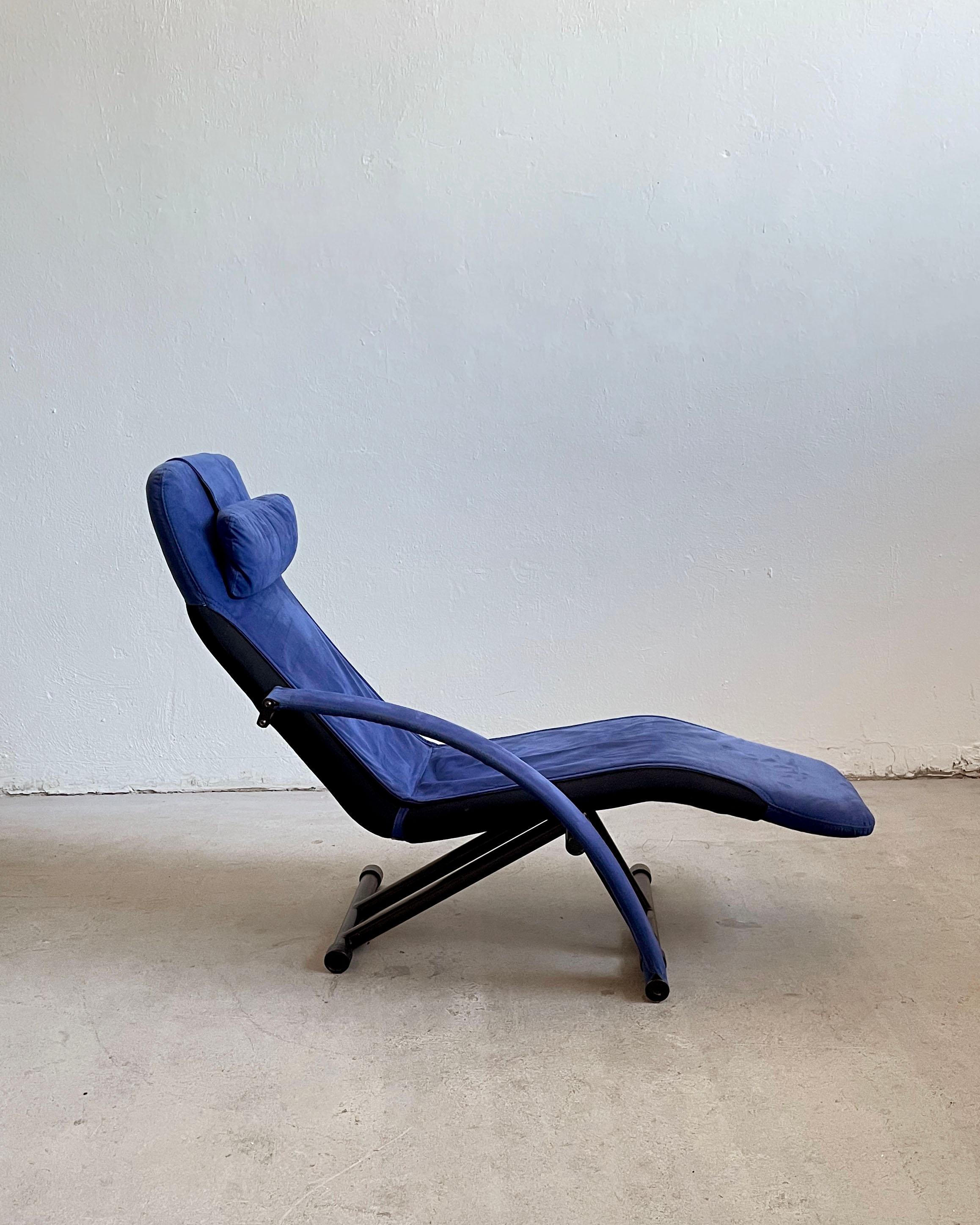 Métal Chaise longue Flexa d'Adriano Piazzesi pour Arketipo, 1987 en vente