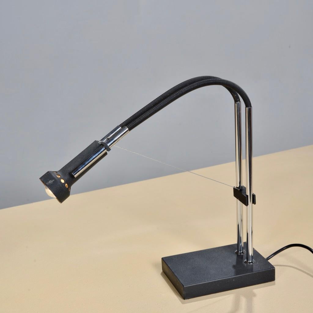Late 20th Century Flexa Table Lamp by Angelo Lelli for Arredoluce, Italy For Sale