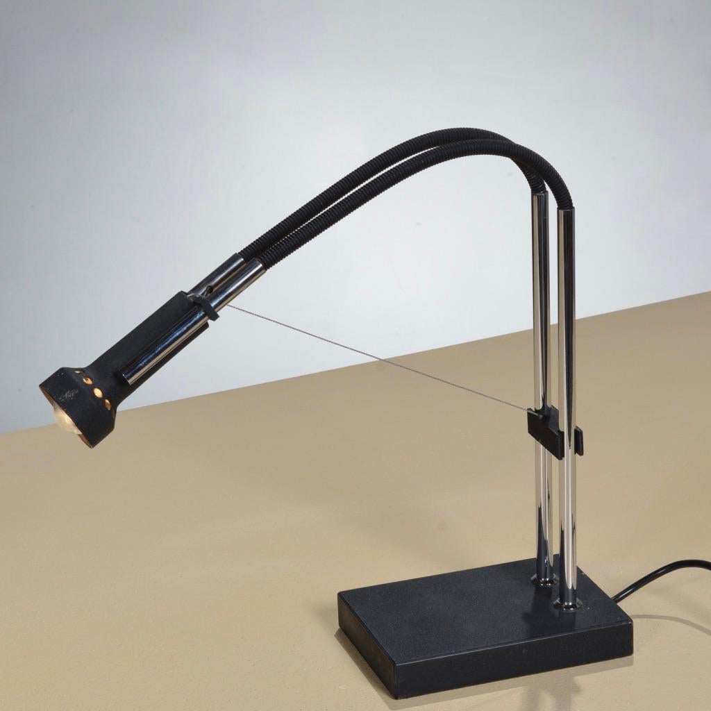 Flexa Table Lamp by Angelo Lelli for Arredoluce, Italy For Sale 1