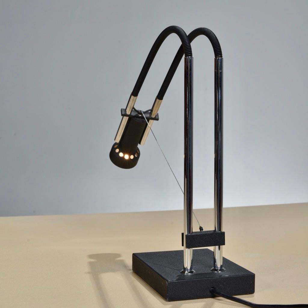 Fin du 20e siècle Lampe de bureau Flexa d'Angelo Lelli pour Arredoluce, Italie en vente
