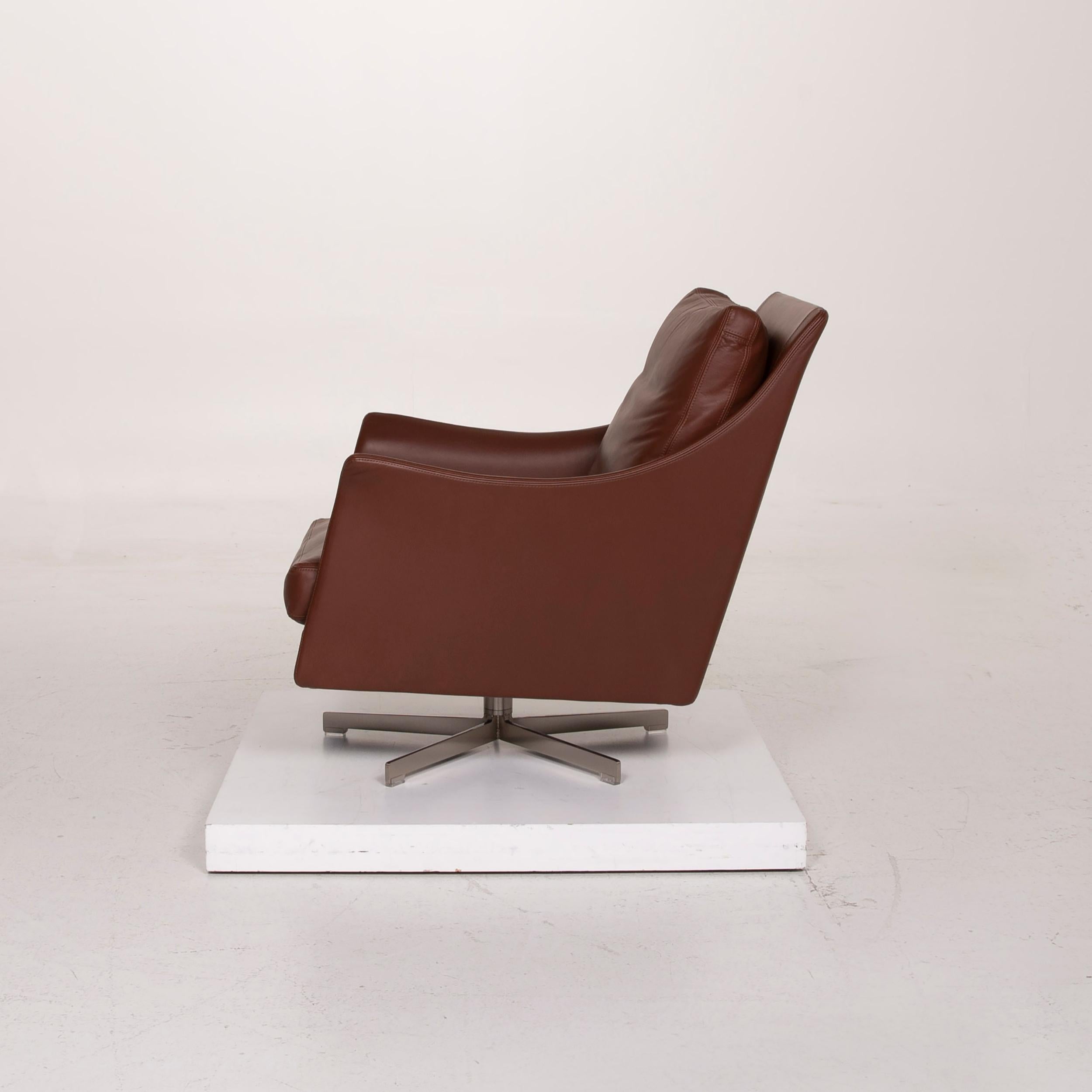 Flexform Boss Leather Armchair Brown 2