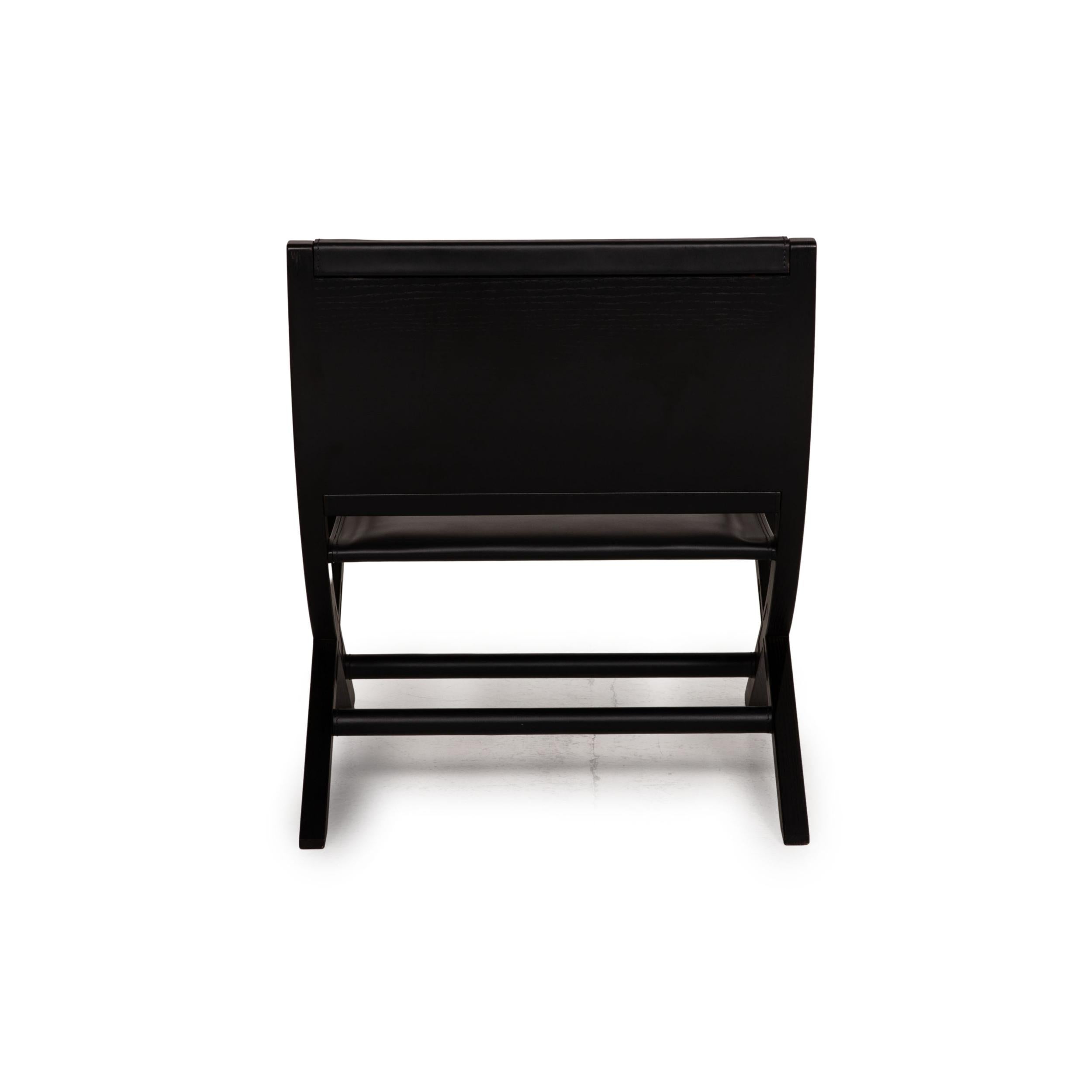 Fauteuil Flexform Emily en cuir noir Holy Design by Centro Studi Chaise 1