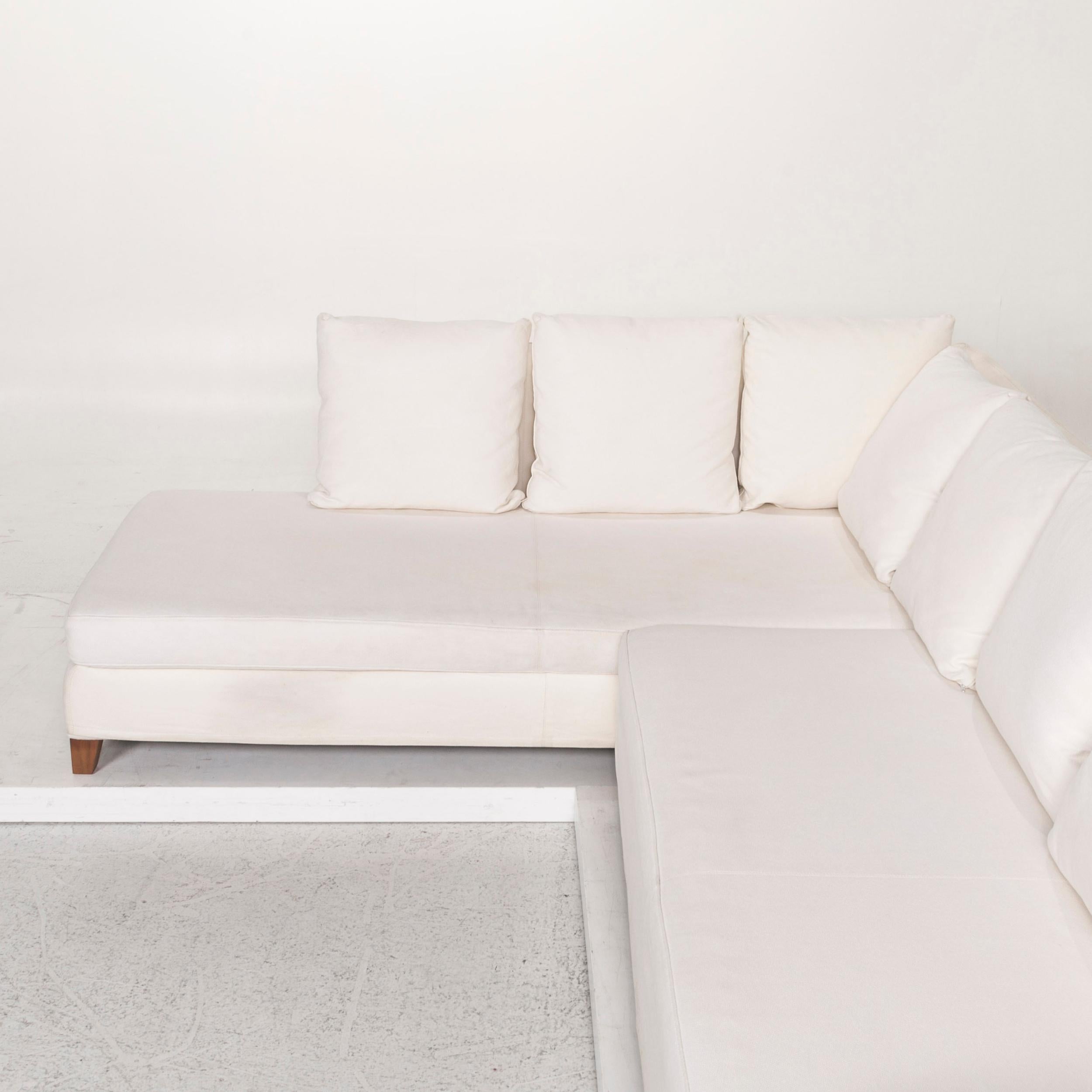 Flexform Fabric Corner Sofa Cream Sofa Couch For Sale 1