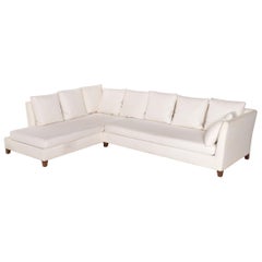Flexform Fabric Corner Sofa Cream Sofa Couch