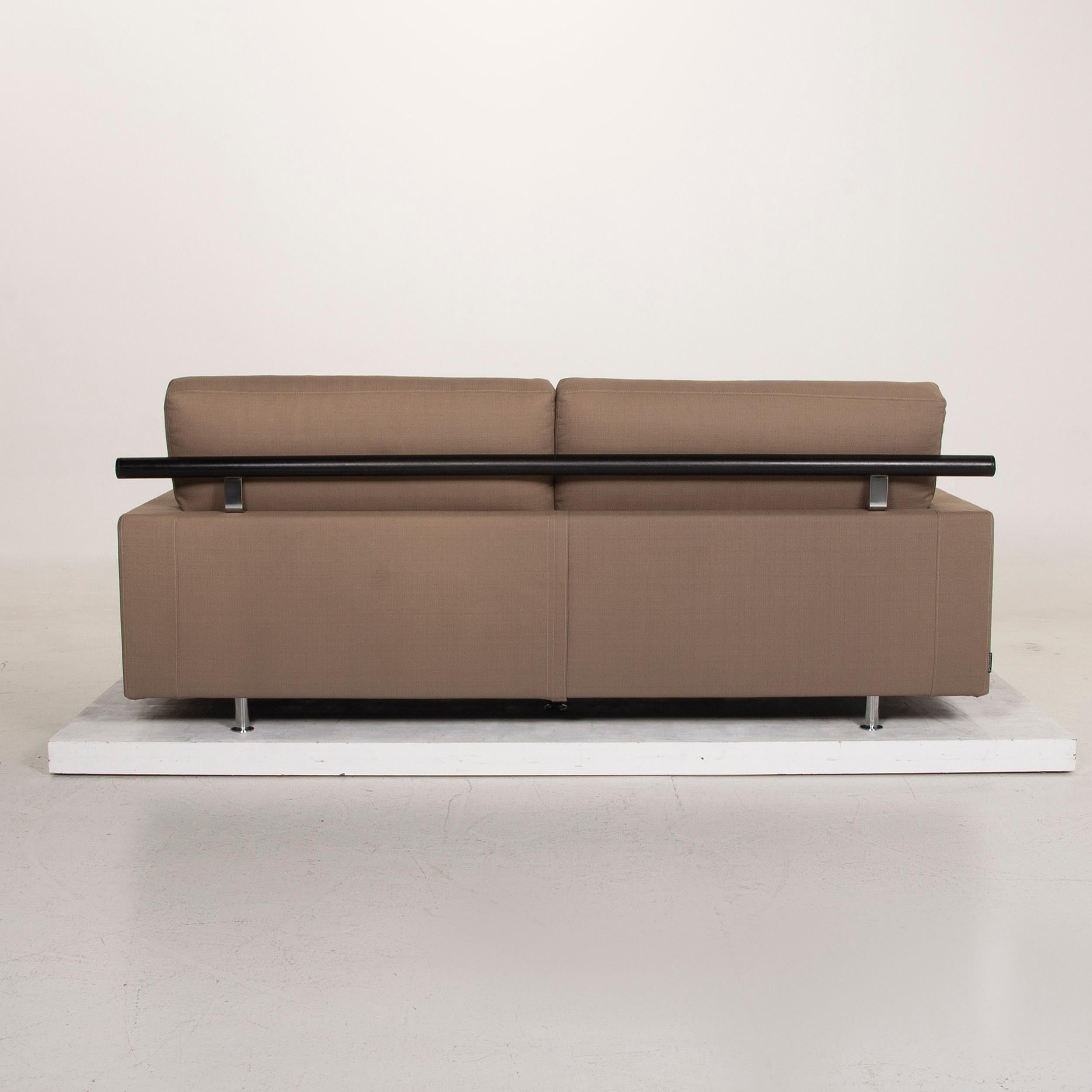 Flexform Fabric Sofa Beige Two-Seat For Sale 1