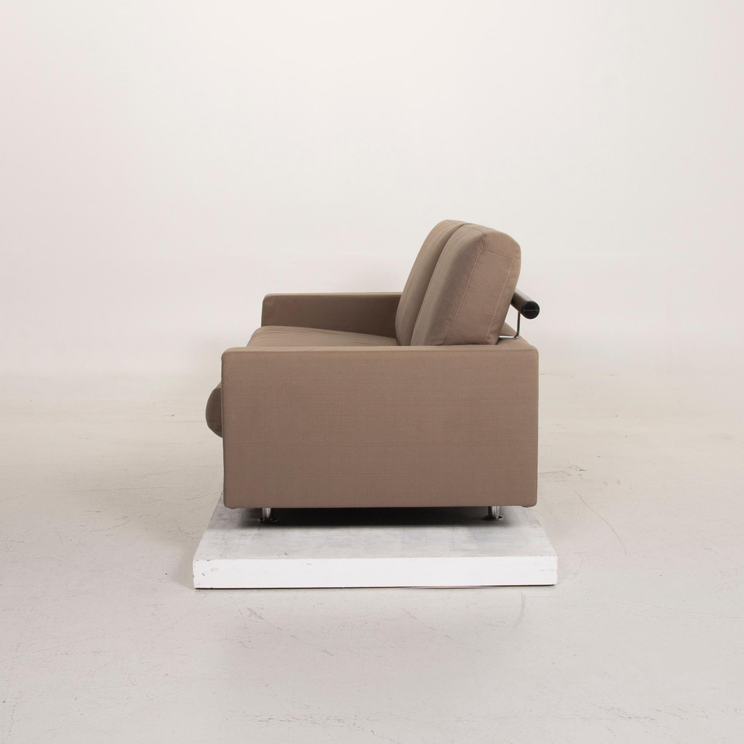 Flexform Fabric Sofa Beige Two-Seat For Sale 2