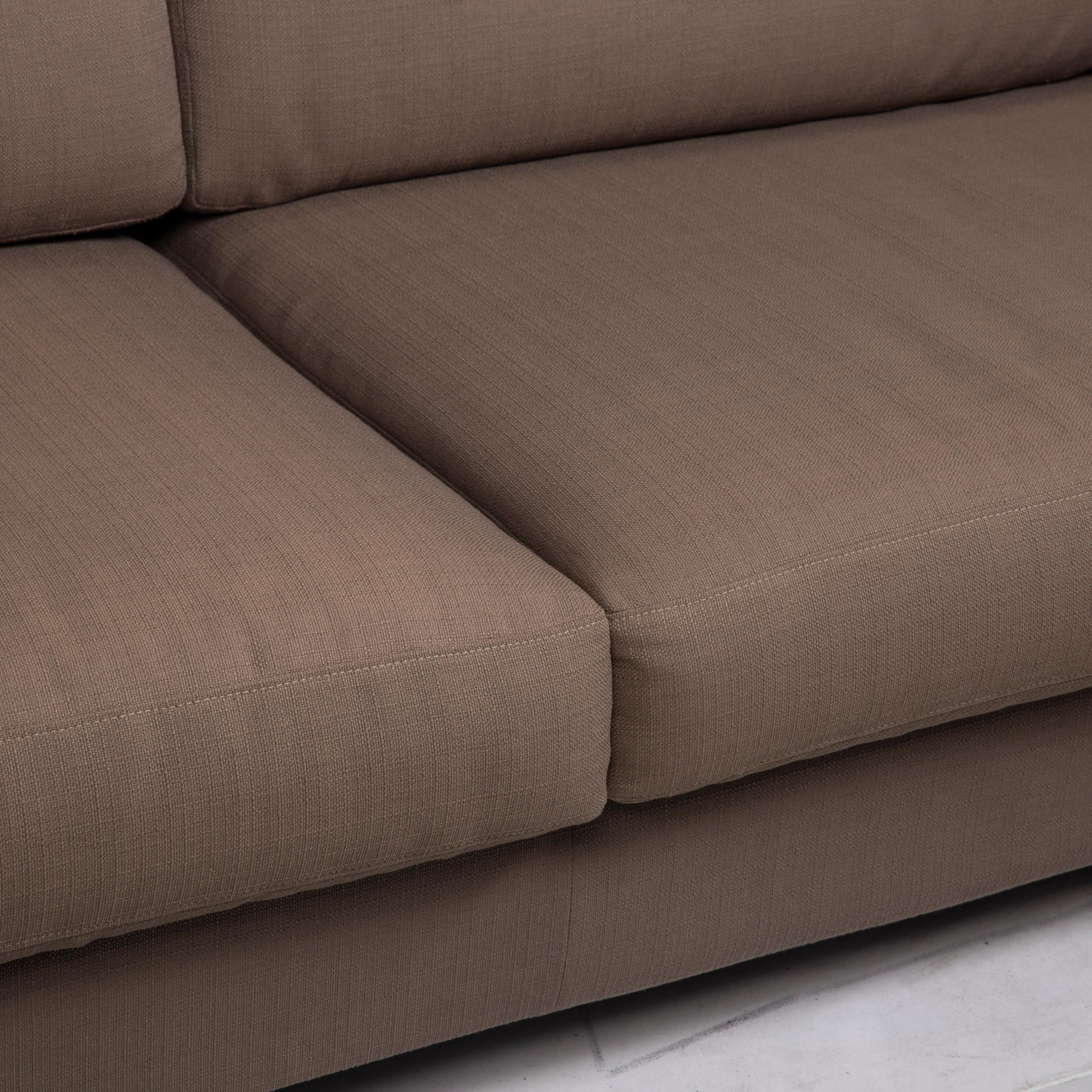 beige fabric sofa