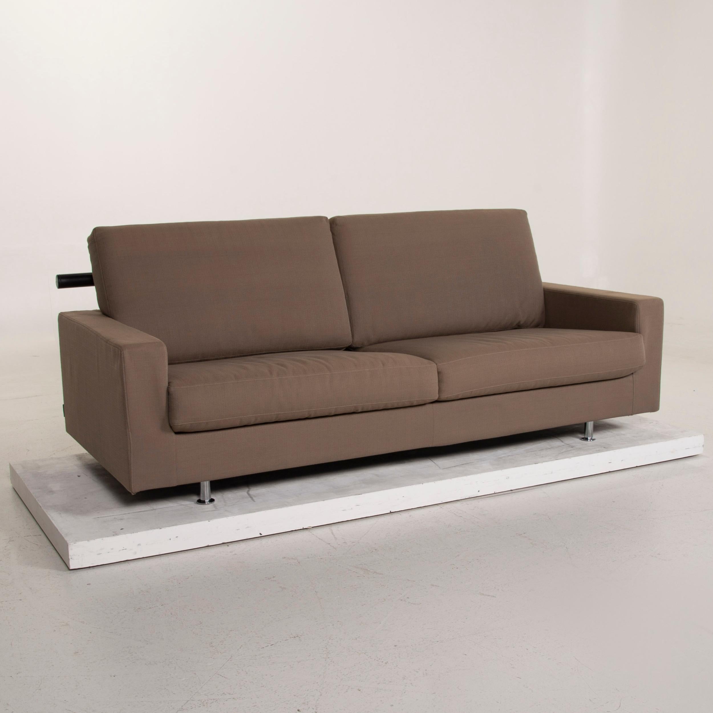 Italian Flexform Fabric Sofa Beige Two-Seat For Sale